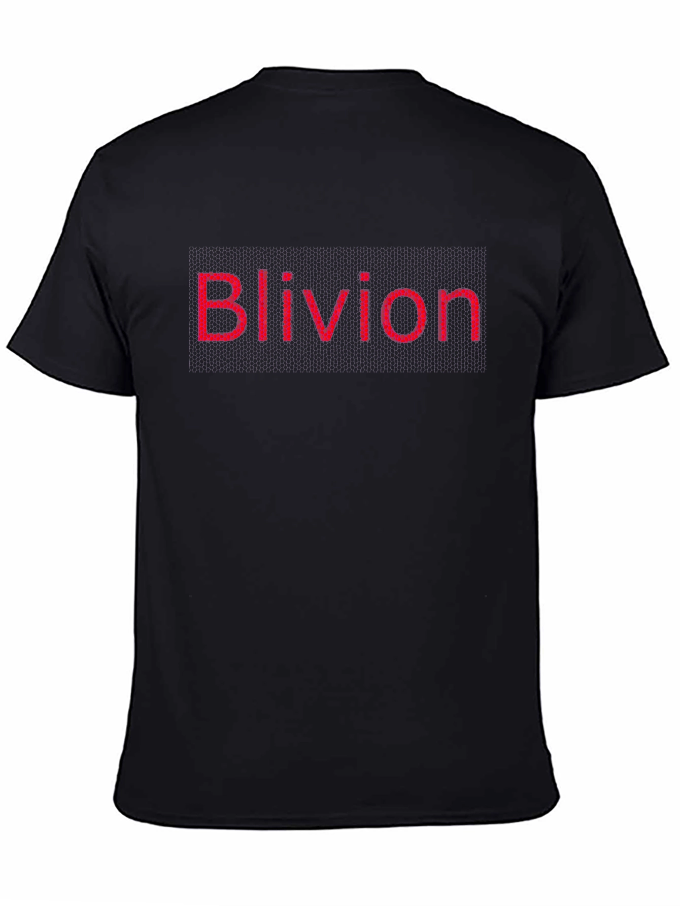 Black Blivion Graphic Tee - Classic Black Cotton T-Shirt view 4