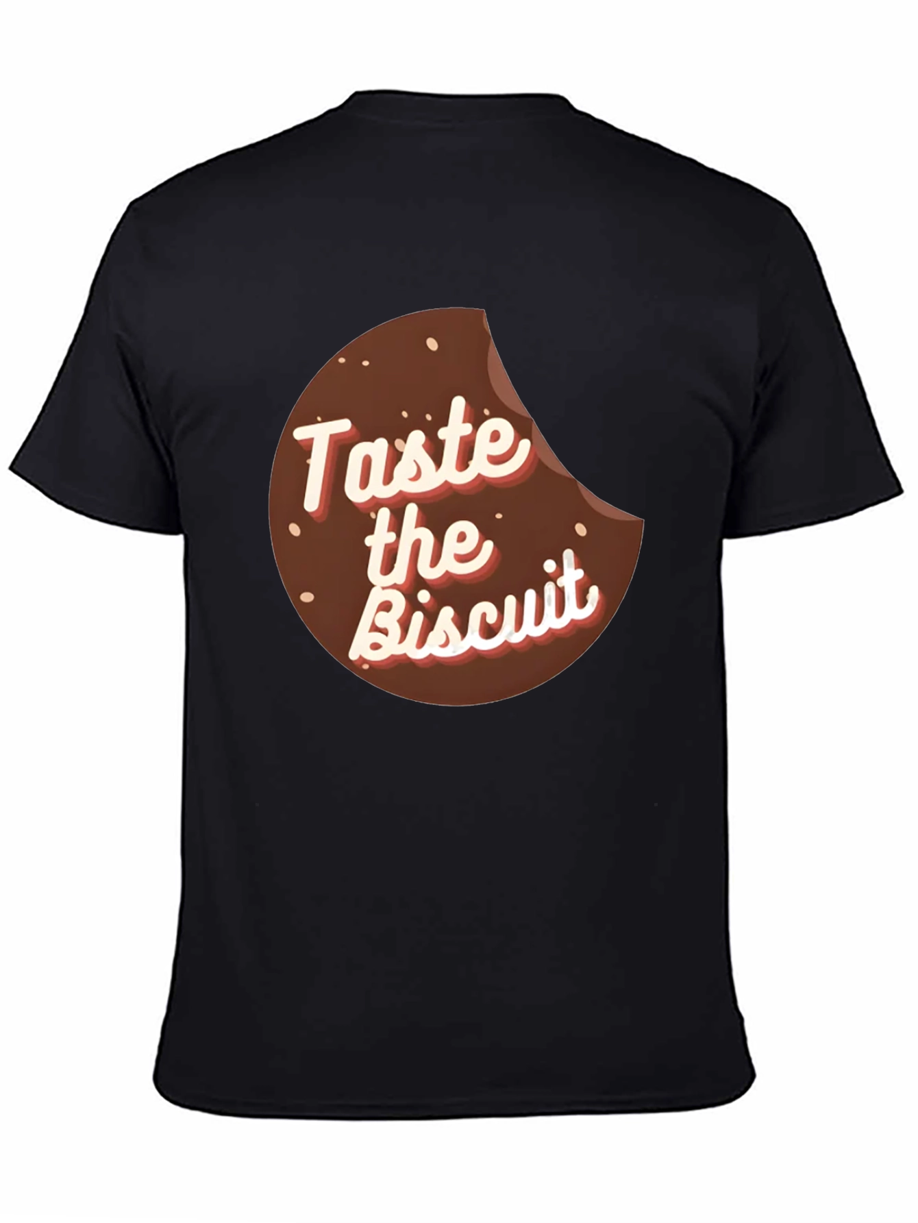Black Taste the Biscuit Graphic T-Shirt view 4