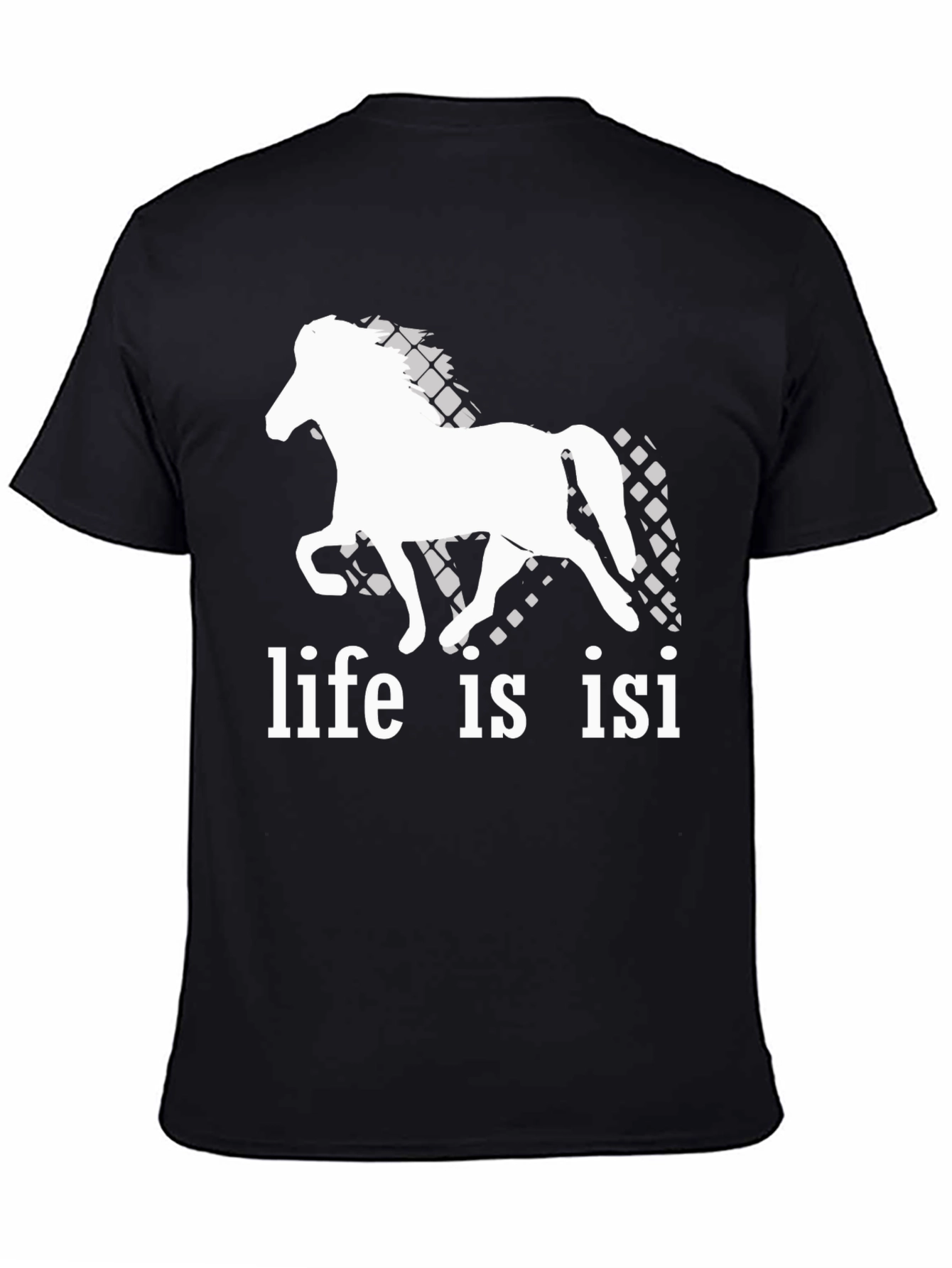 Black Life is Isi T-Shirt - Horse Lover Tee view 4