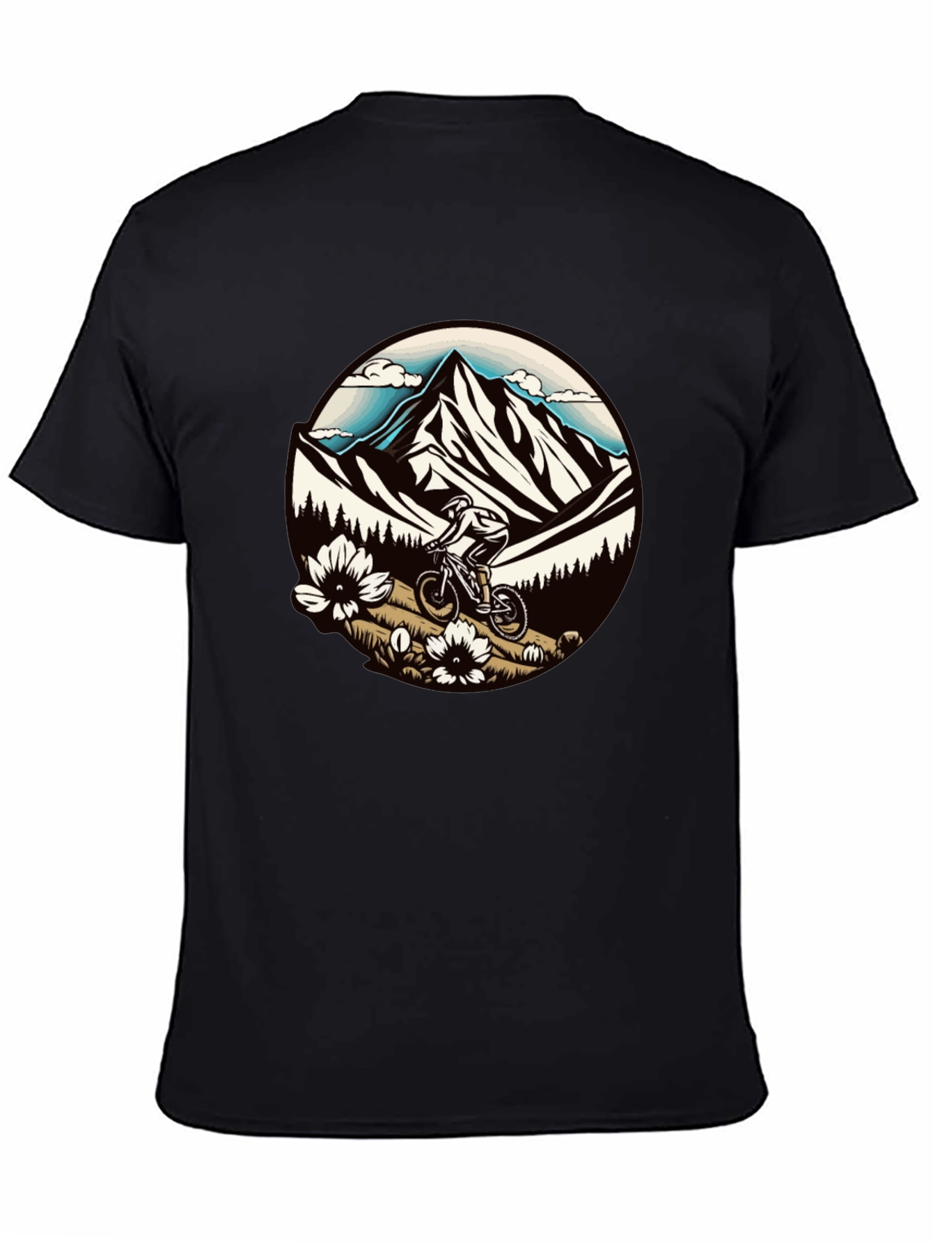 Black Mountain Biker Graphic Tee view 4