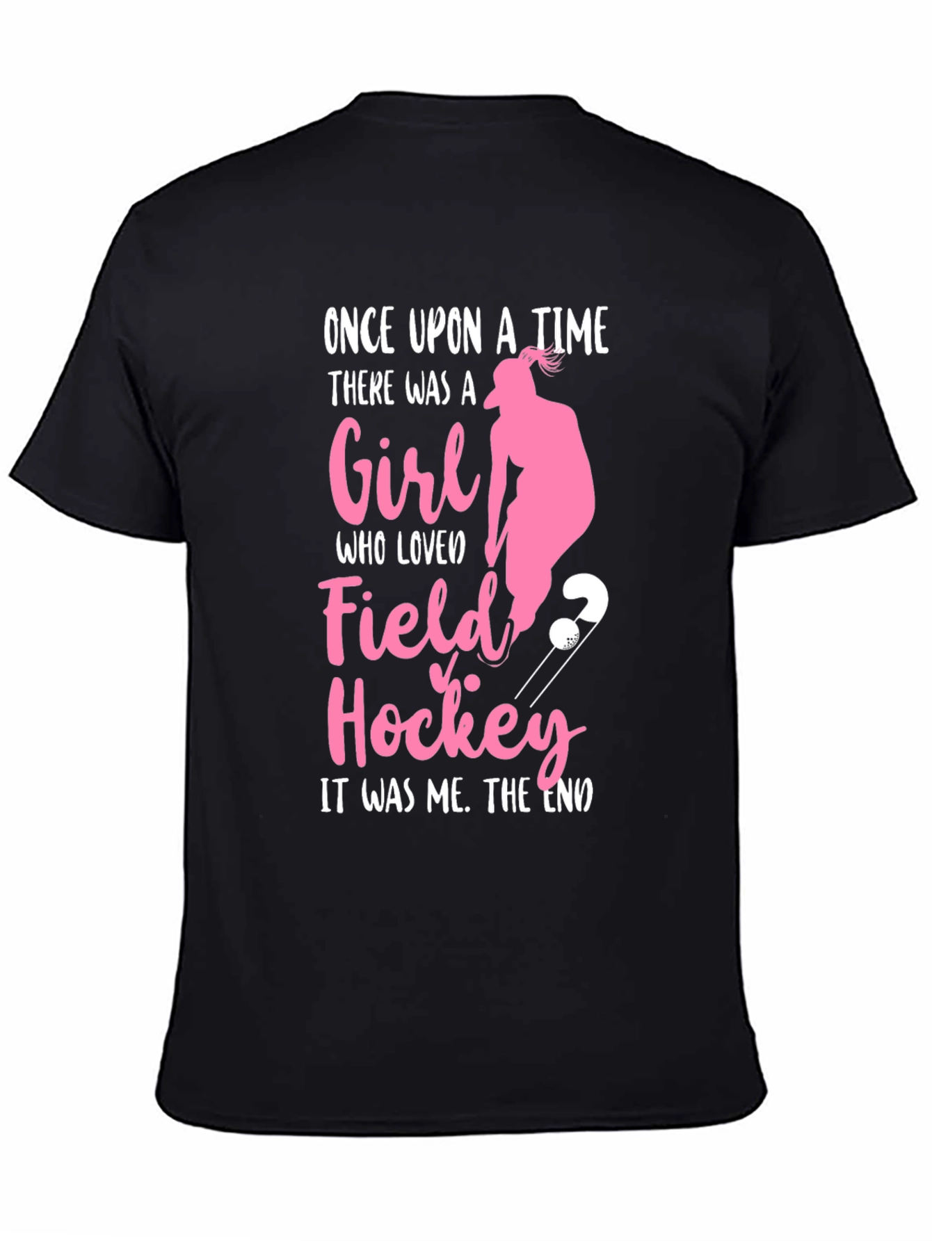Black Field Hockey Girl's T-Shirt - Once Upon A Time Tee view 4