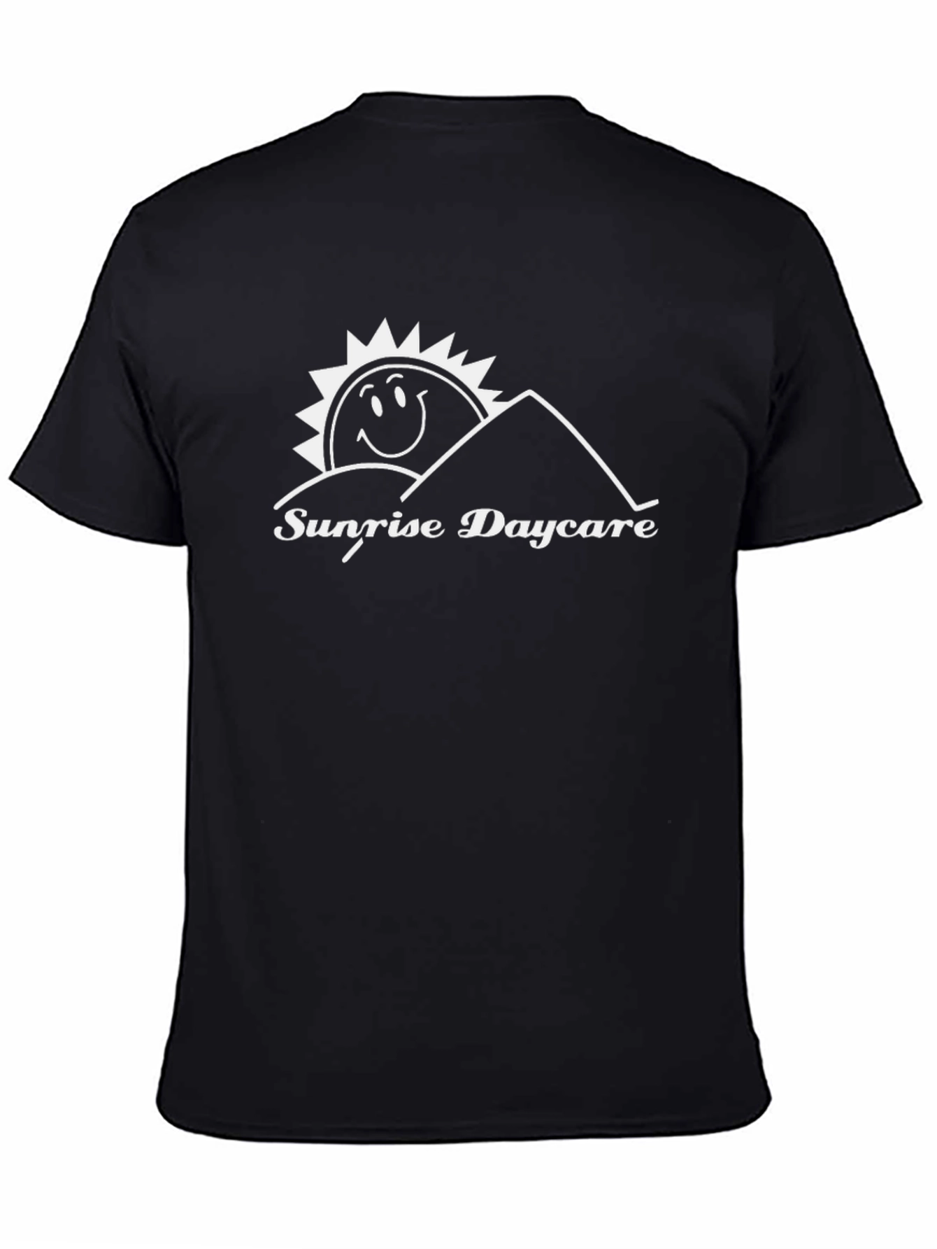 Black Sunrise Daycare T-Shirt Black Graphic Tee view 4