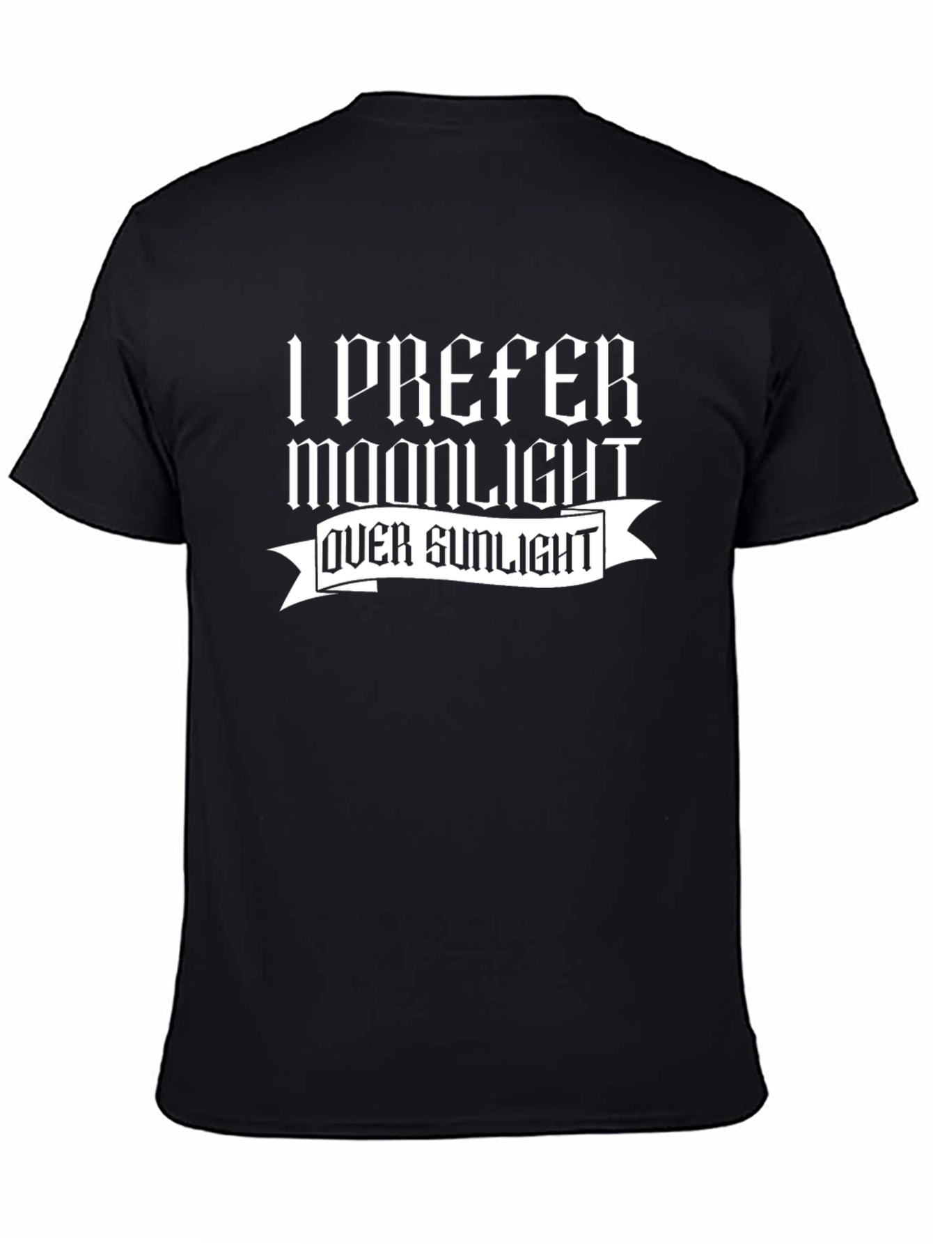 Black Moonlight Over Sunlight Graphic T-Shirt view 4