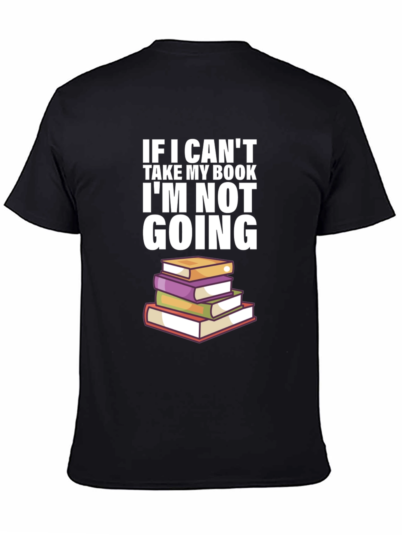 Black Book Lover T-Shirt - If I Can't Take My Book! view 4