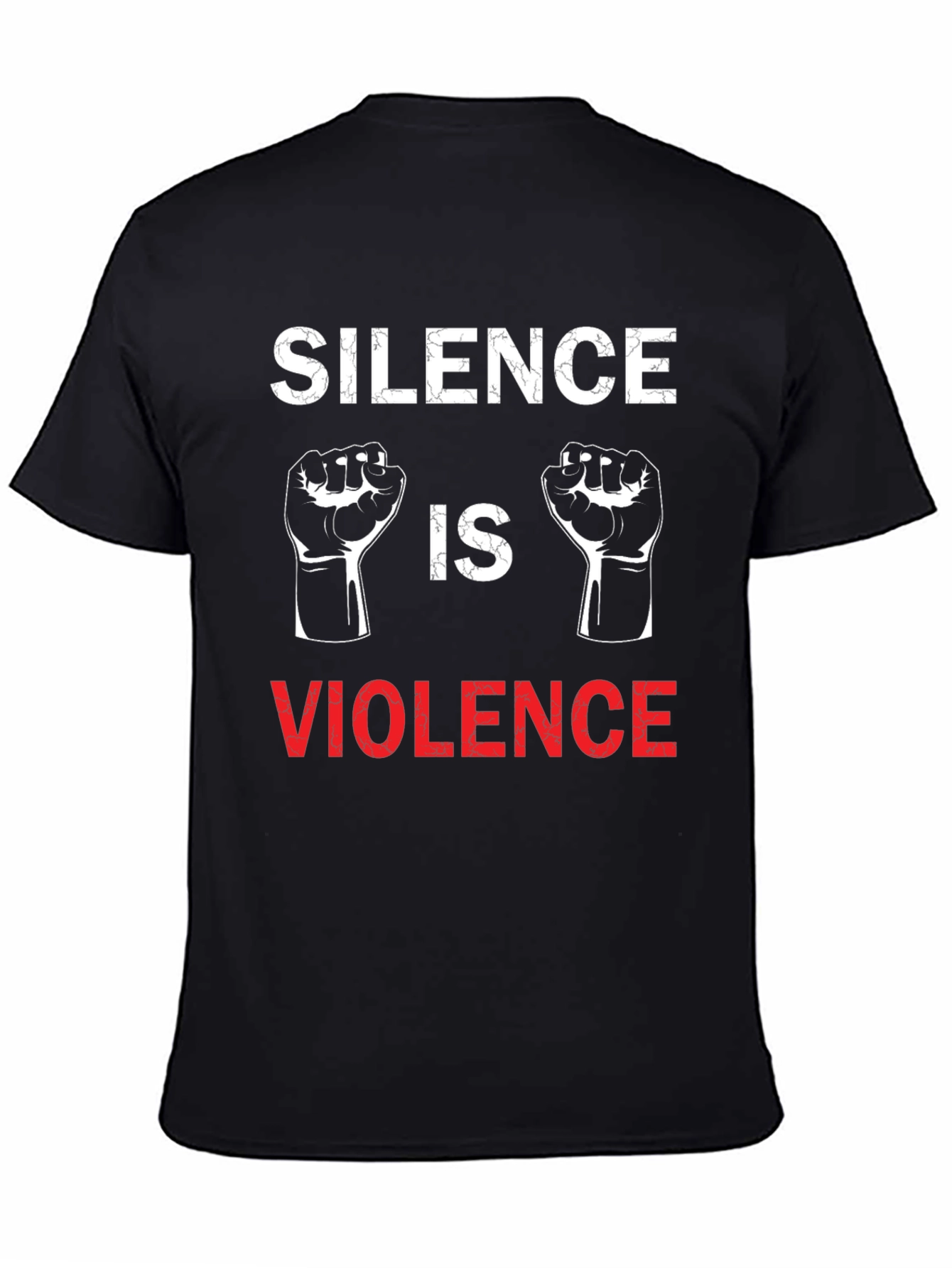 Black Silence is Violence Graphic T-Shirt view 4