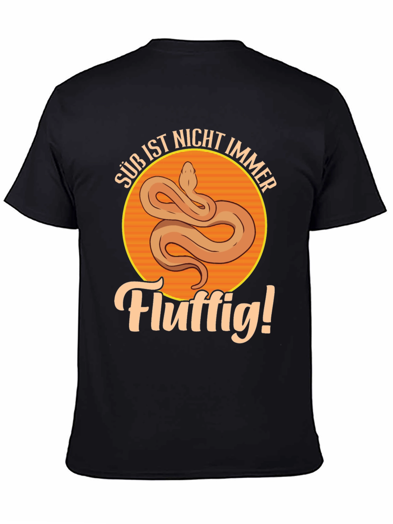 Black Cute But Deadly Snake T-Shirt view 4