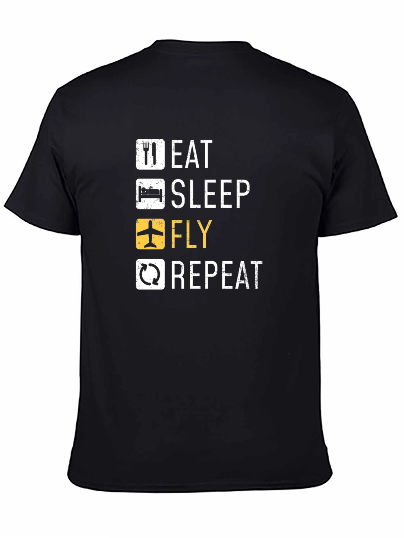 Eat Sleep Fly Repeat Pilot T-Shirt - 4