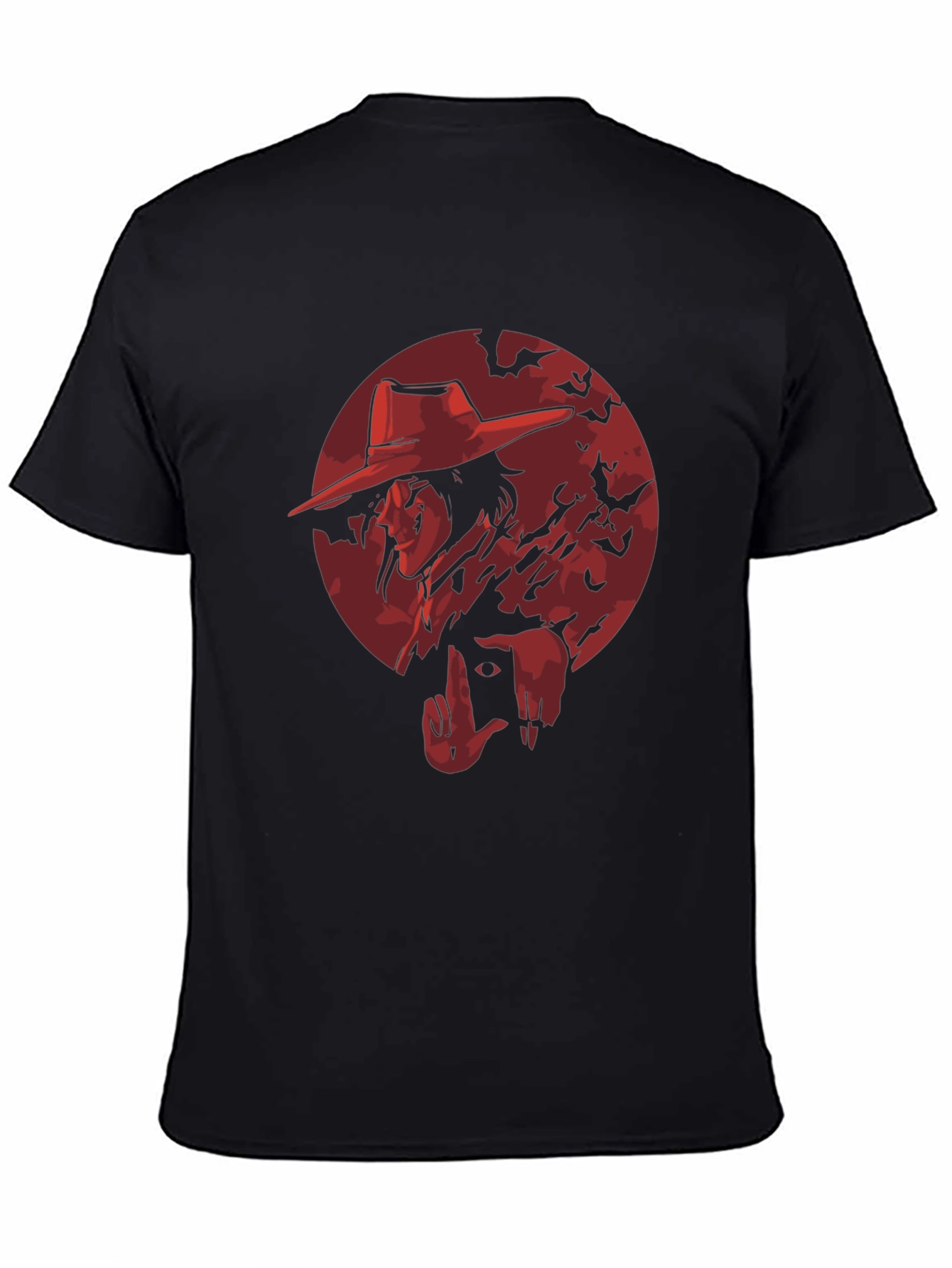 Black Alucard Hellsing Anime T-Shirt view 4