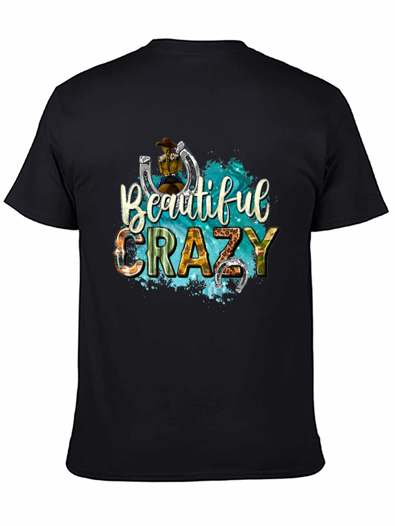 Black Beautiful Crazy Tee view 4