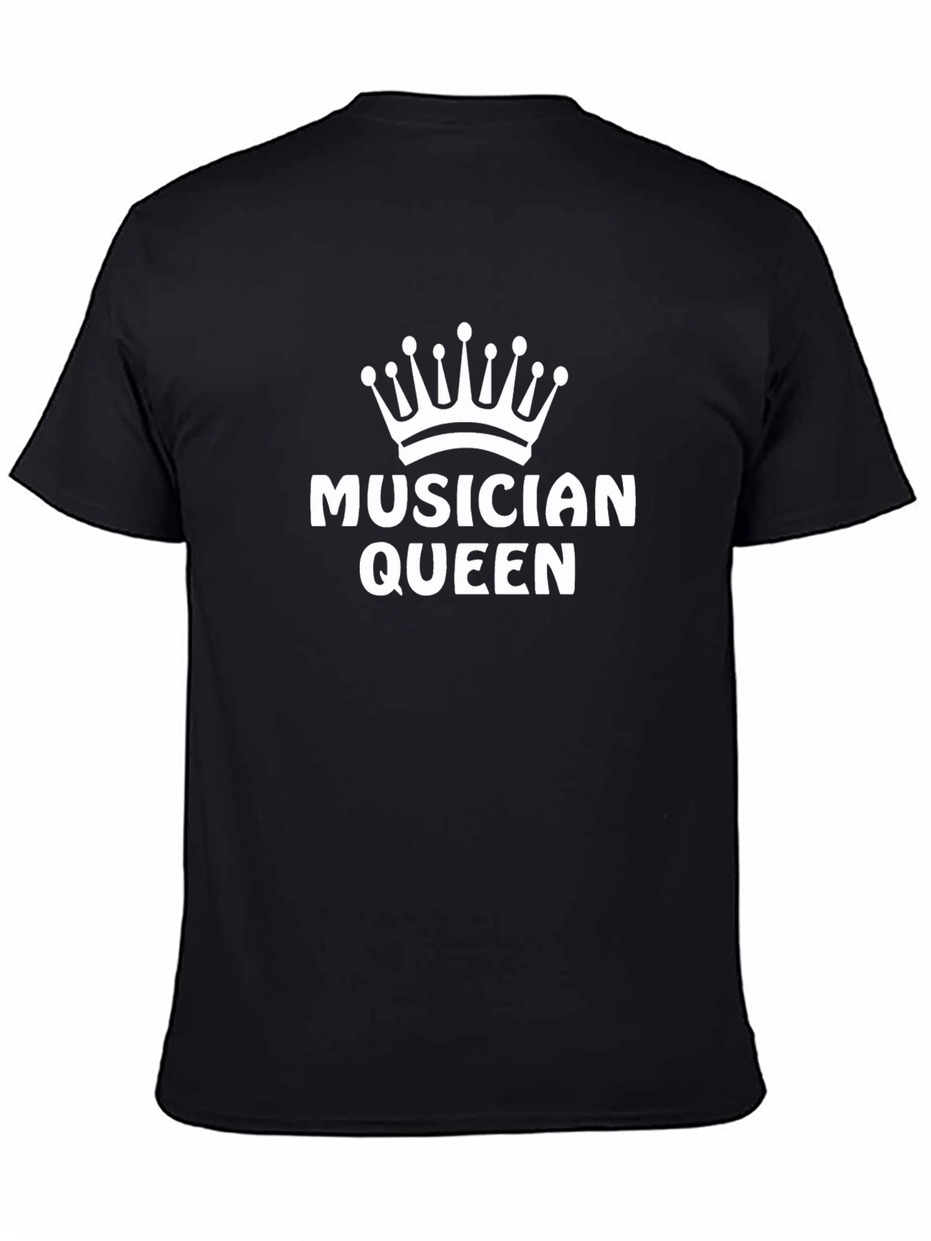 Black Musician Queen Graphic T-Shirt - Stylish Music Lover Tee view 4