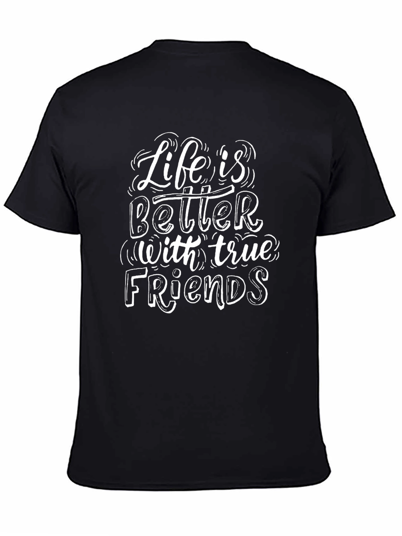 Black Life is Better T-Shirt - Friends Graphic Tee view 4