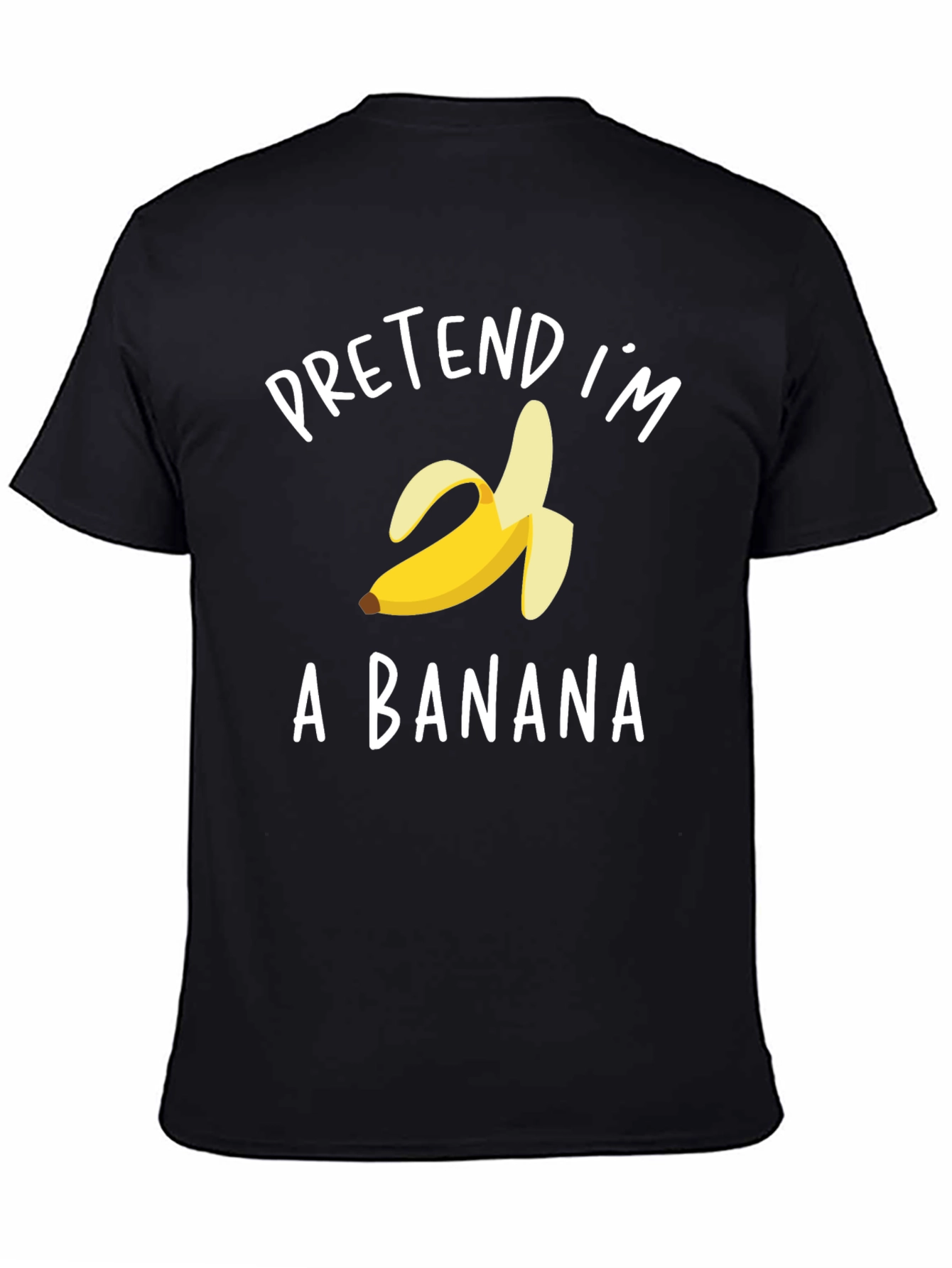 Black Pretend I'm a Banana Graphic T-Shirt view 4