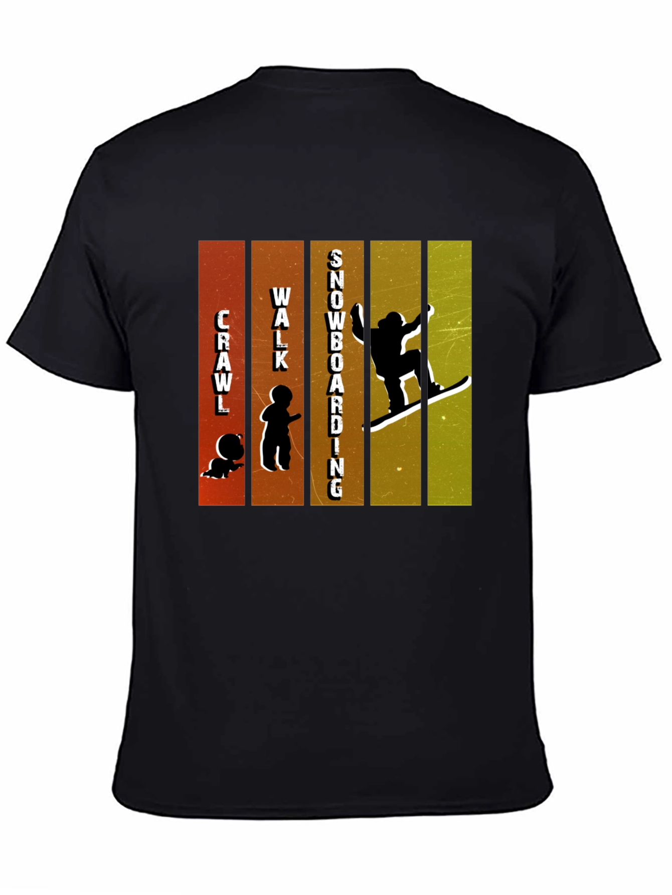 Black Evolve to Snowboard T-Shirt view 4