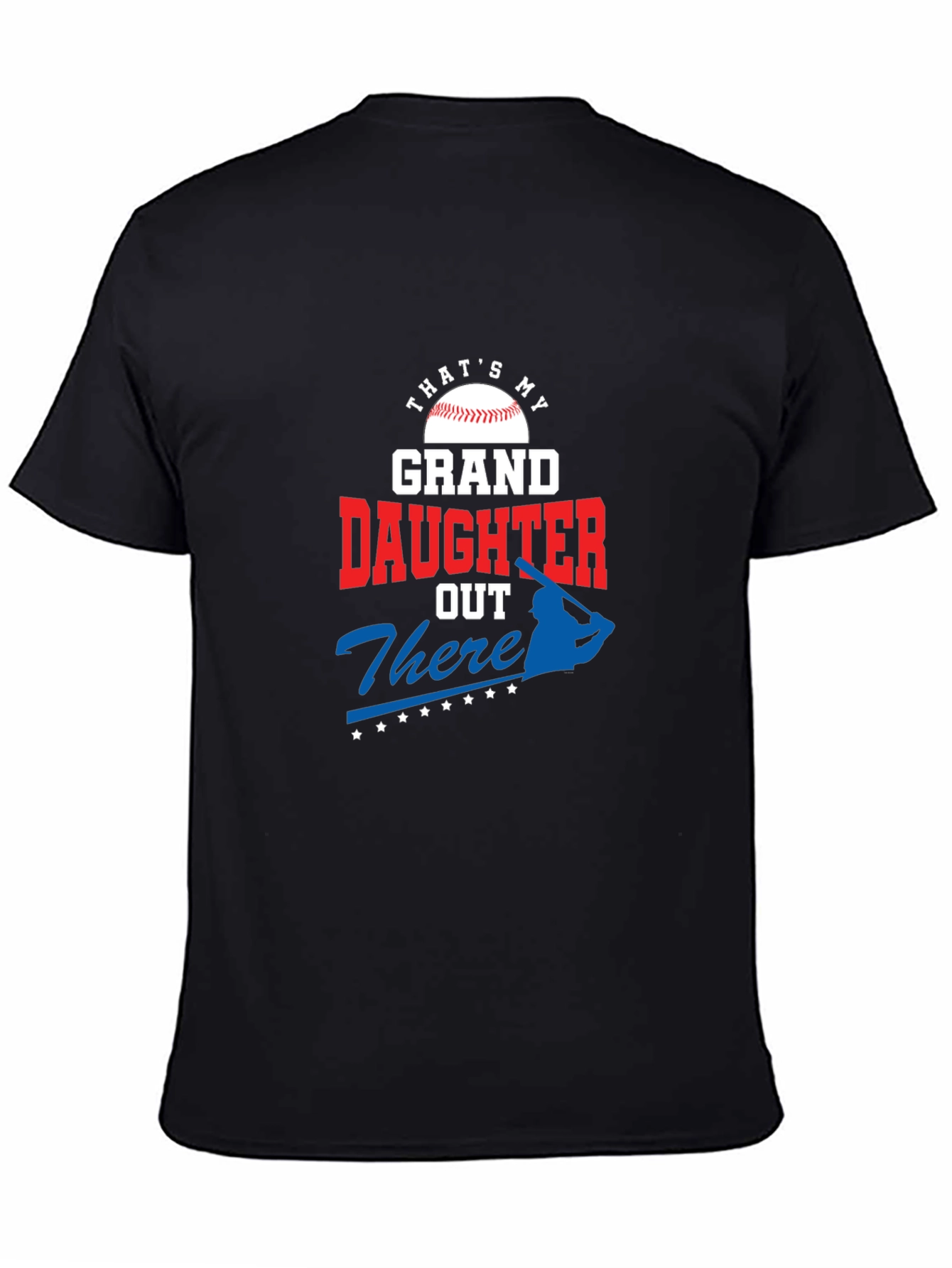Black Granddaughter Baseball T-Shirt view 4