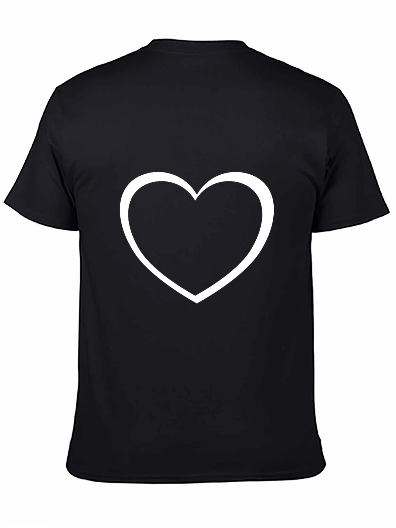 Black Heart Graphic Tee - Mens Black T-Shirt view 4