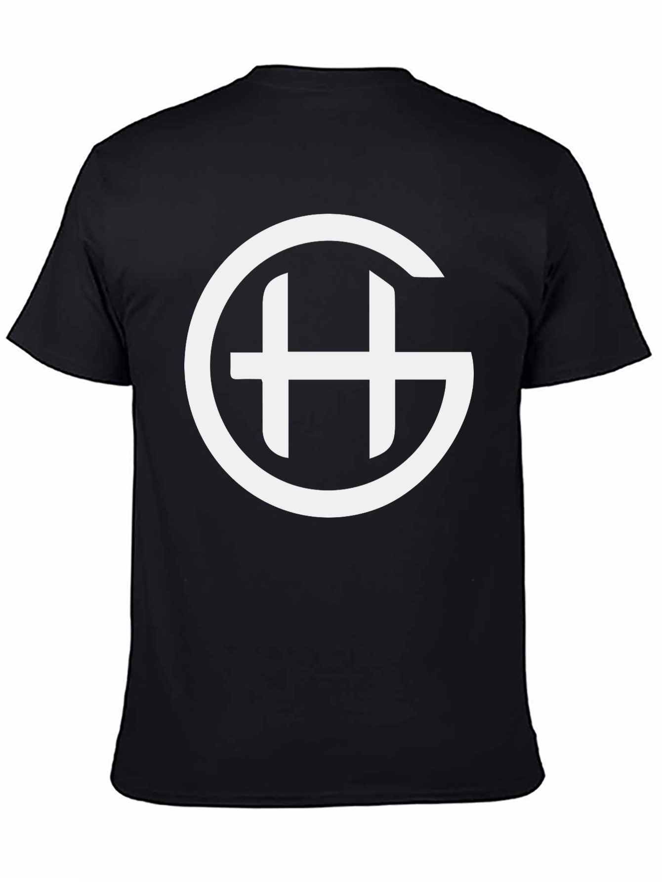 Black Modern Logo Graphic Print Black T-Shirt view 4