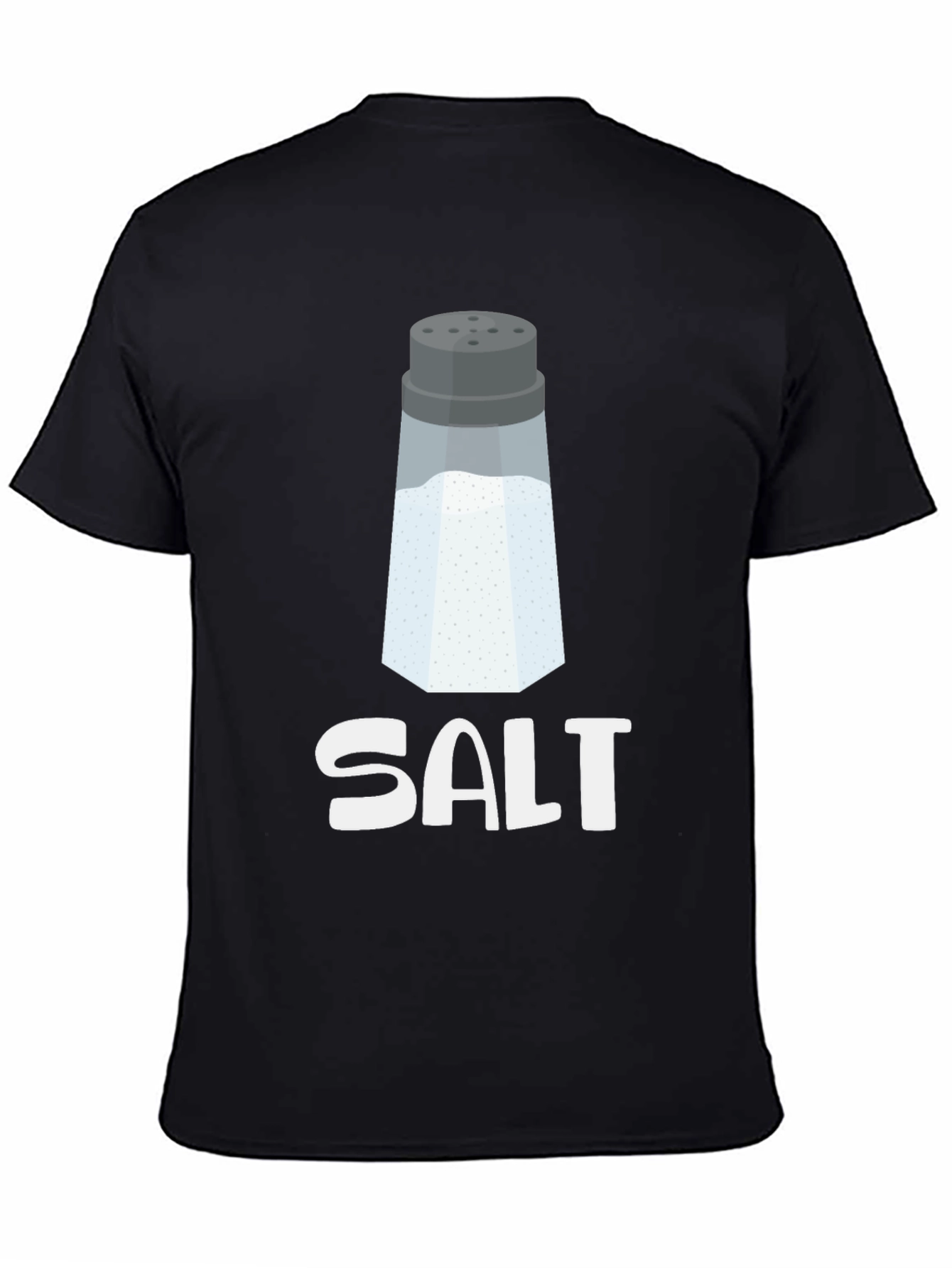 Black Novelty Salt Shaker Graphic Tee - Black view 4