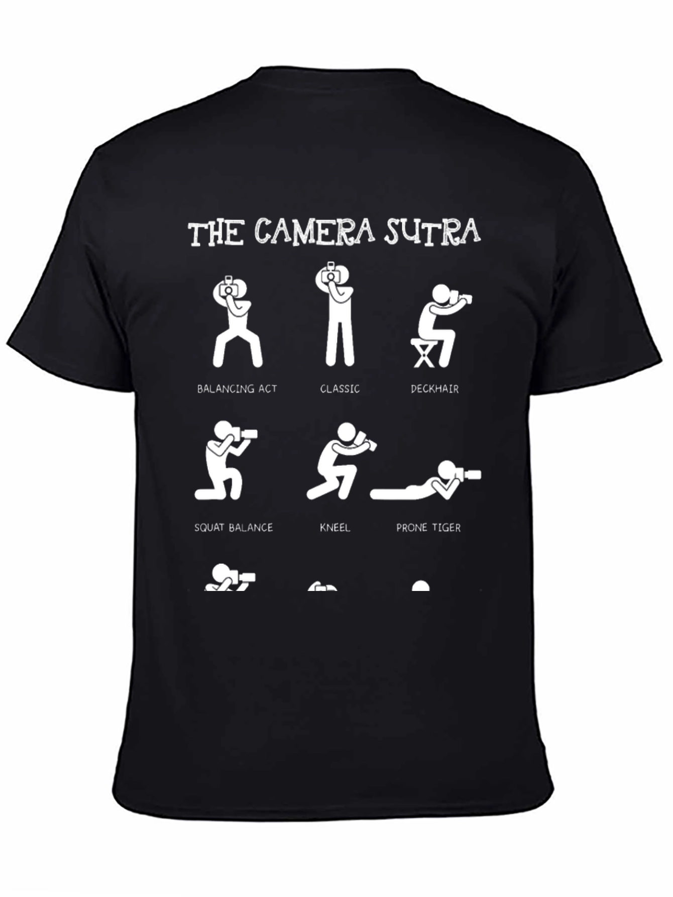 Black Camera Sutra Black T-Shirt view 4