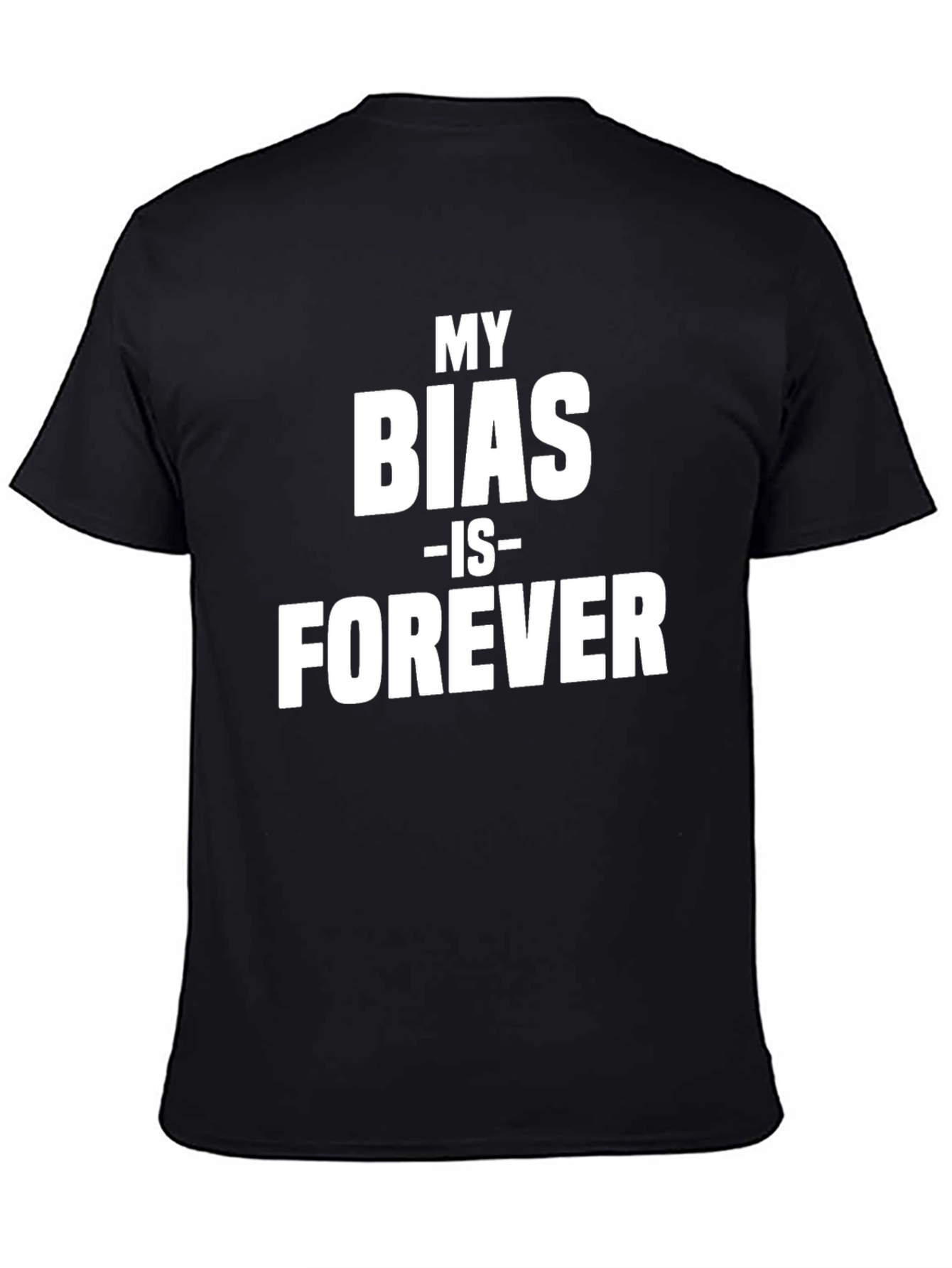 Black My Bias is Forever Graphic Tee view 4