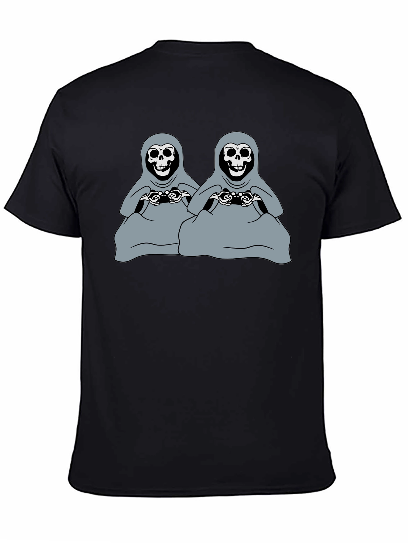 Black Gamer Grim Reapers Black T-Shirt view 4