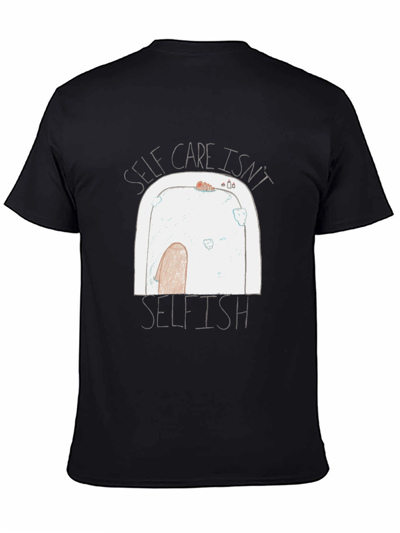 Black Self Care Isn't Selfish Graphic Tee view 4