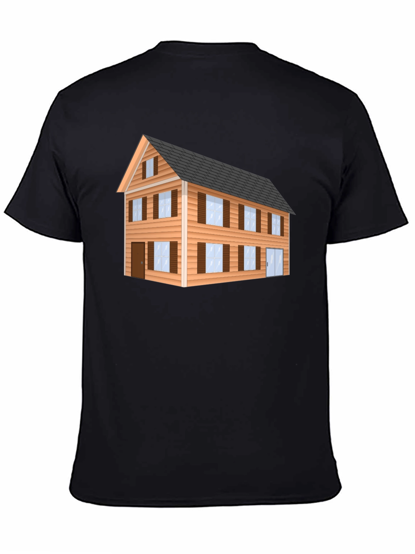 Black House Graphic Black T-Shirt view 4