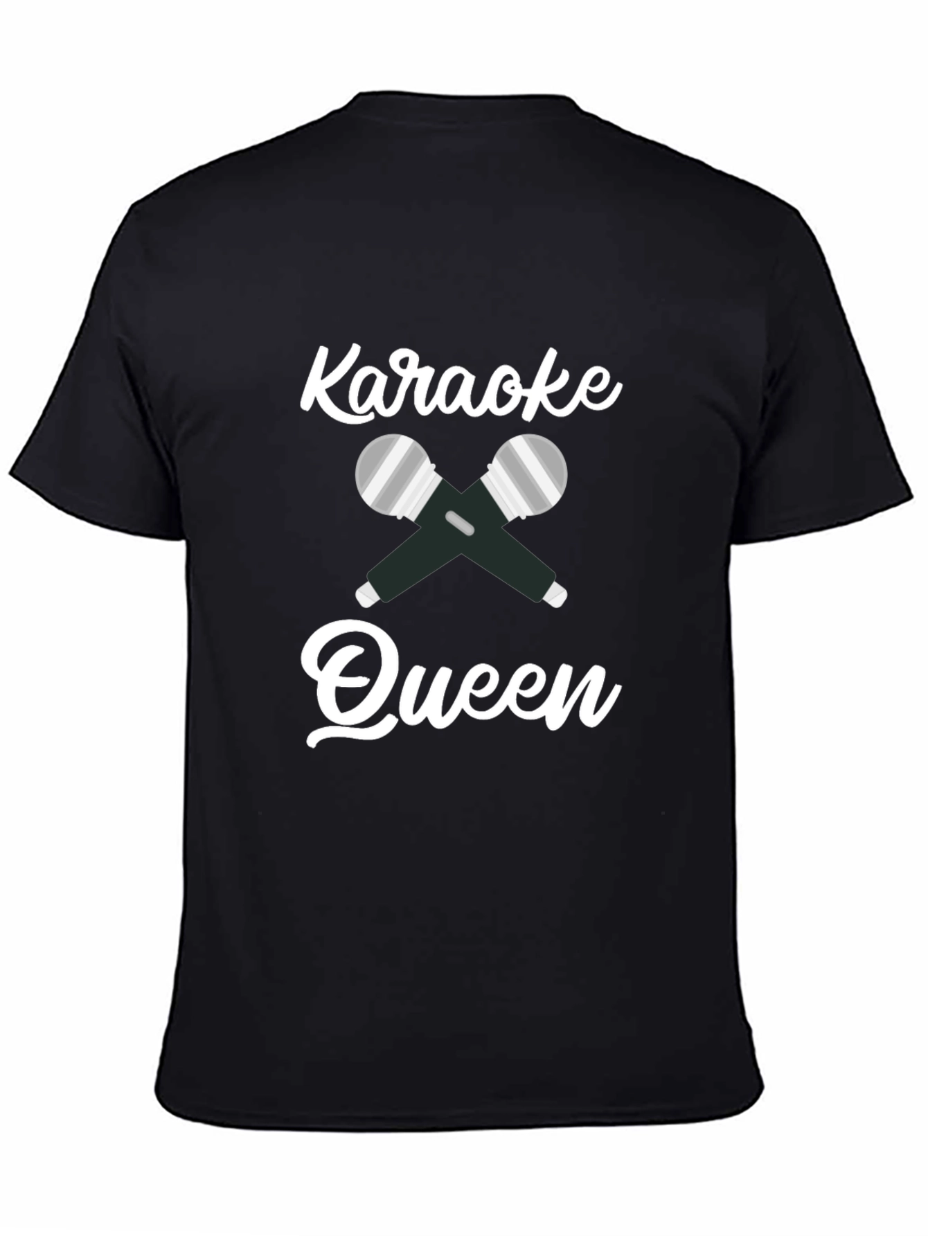 Black Karaoke Queen Graphic T-Shirt view 4