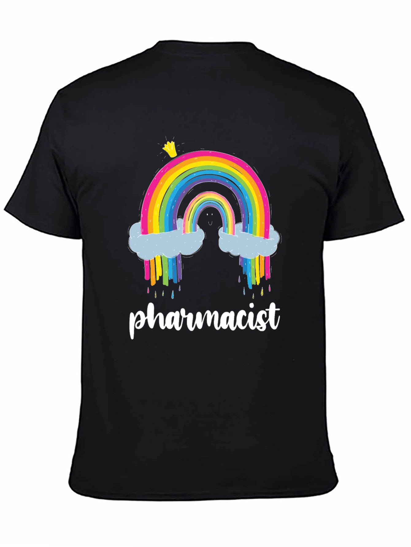 Black Rainbow Pharmacist T-Shirt view 4