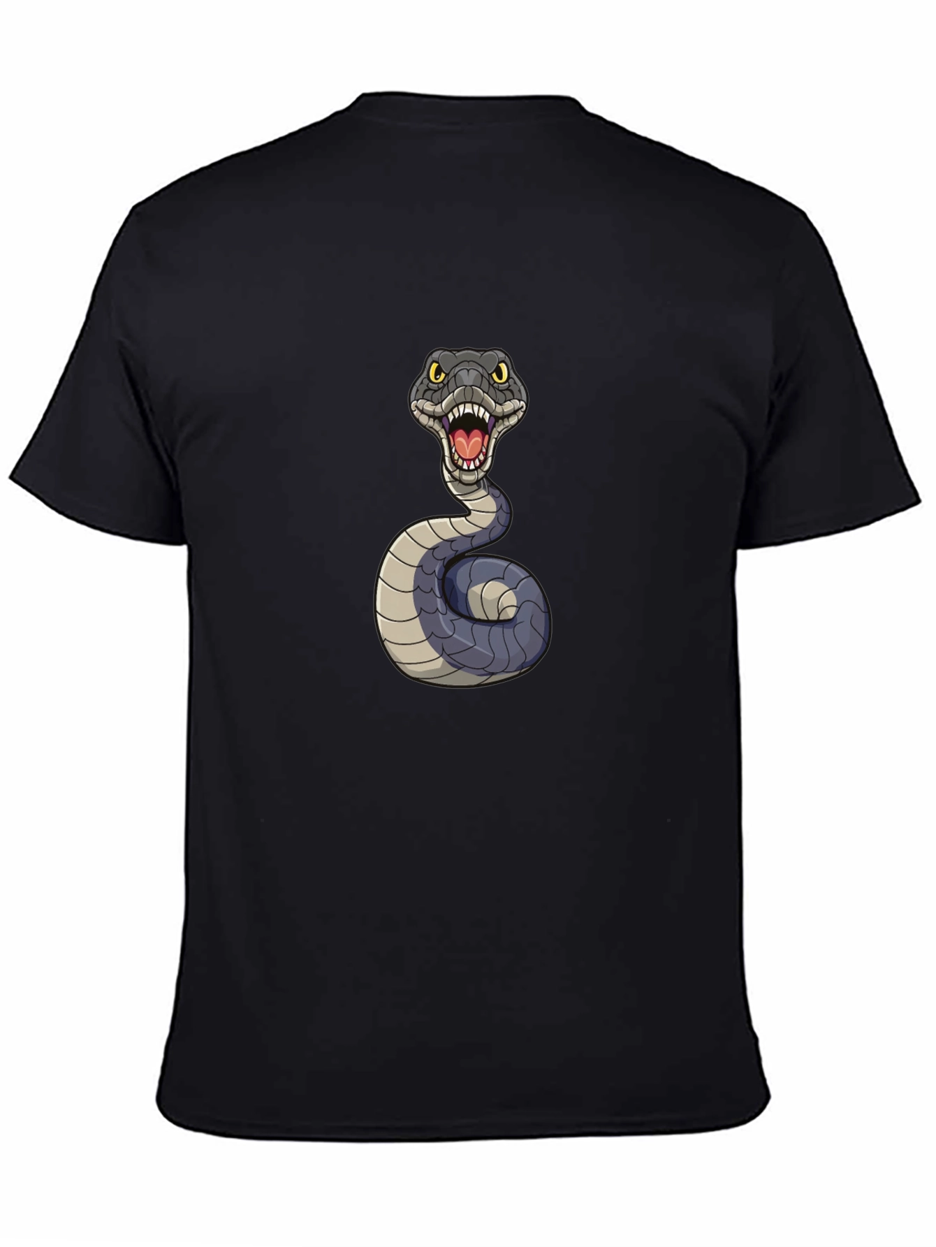 Black Snake Graphic Tee - Men's Black T-Shirt view 4