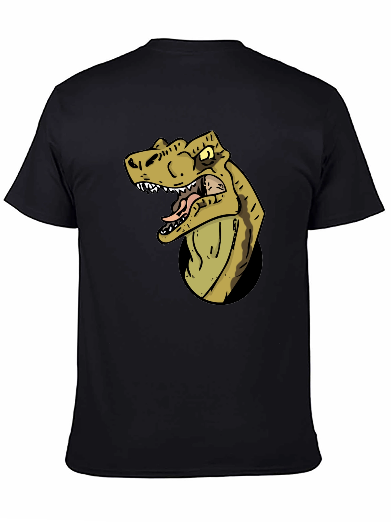 Black Dino T-Shirt - Graphic Dinosaur Tee view 4