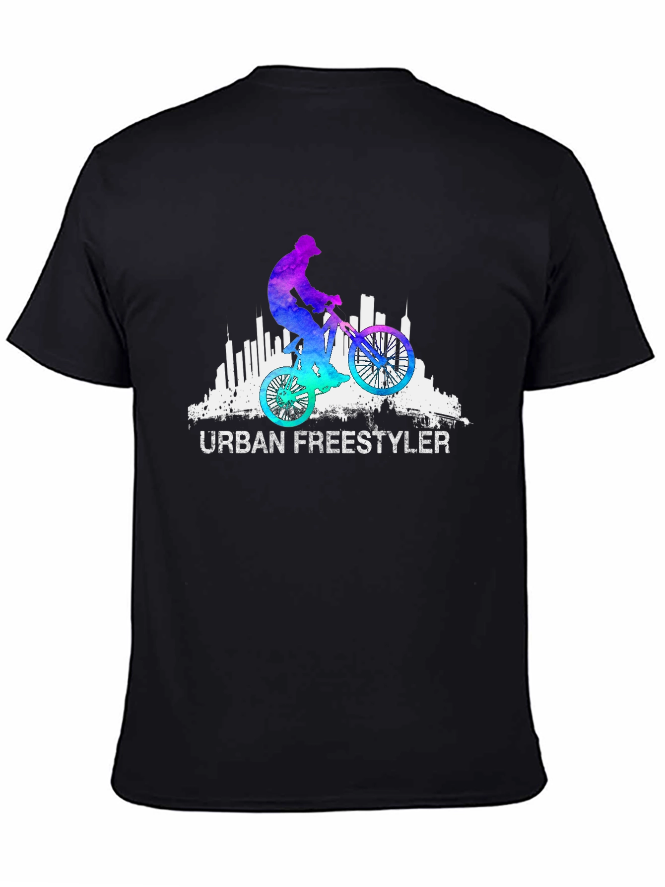 Black Urban Freestyler Graphic Tee - Black view 4