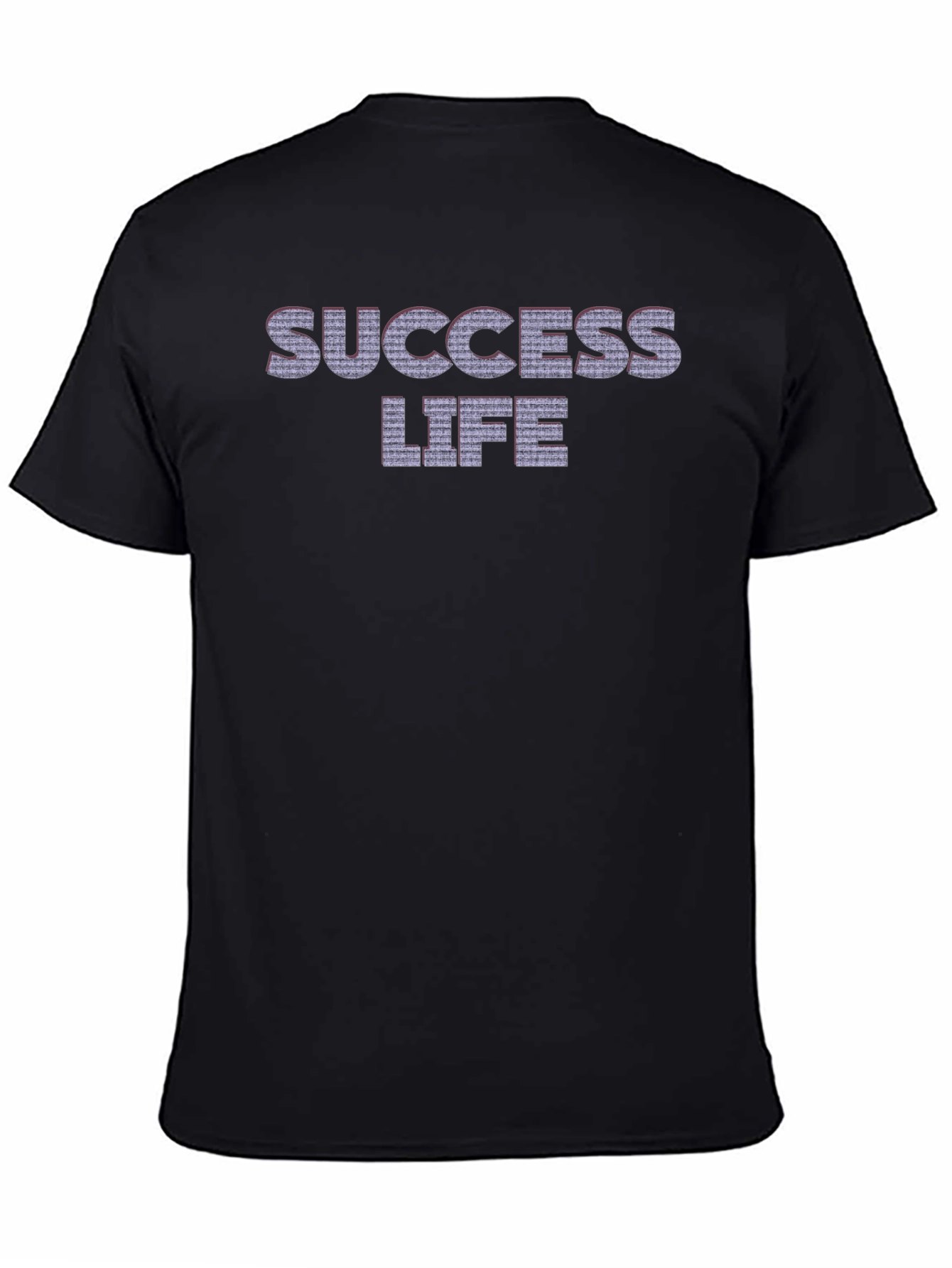 Black Success Life Graphic Tee - Black view 4