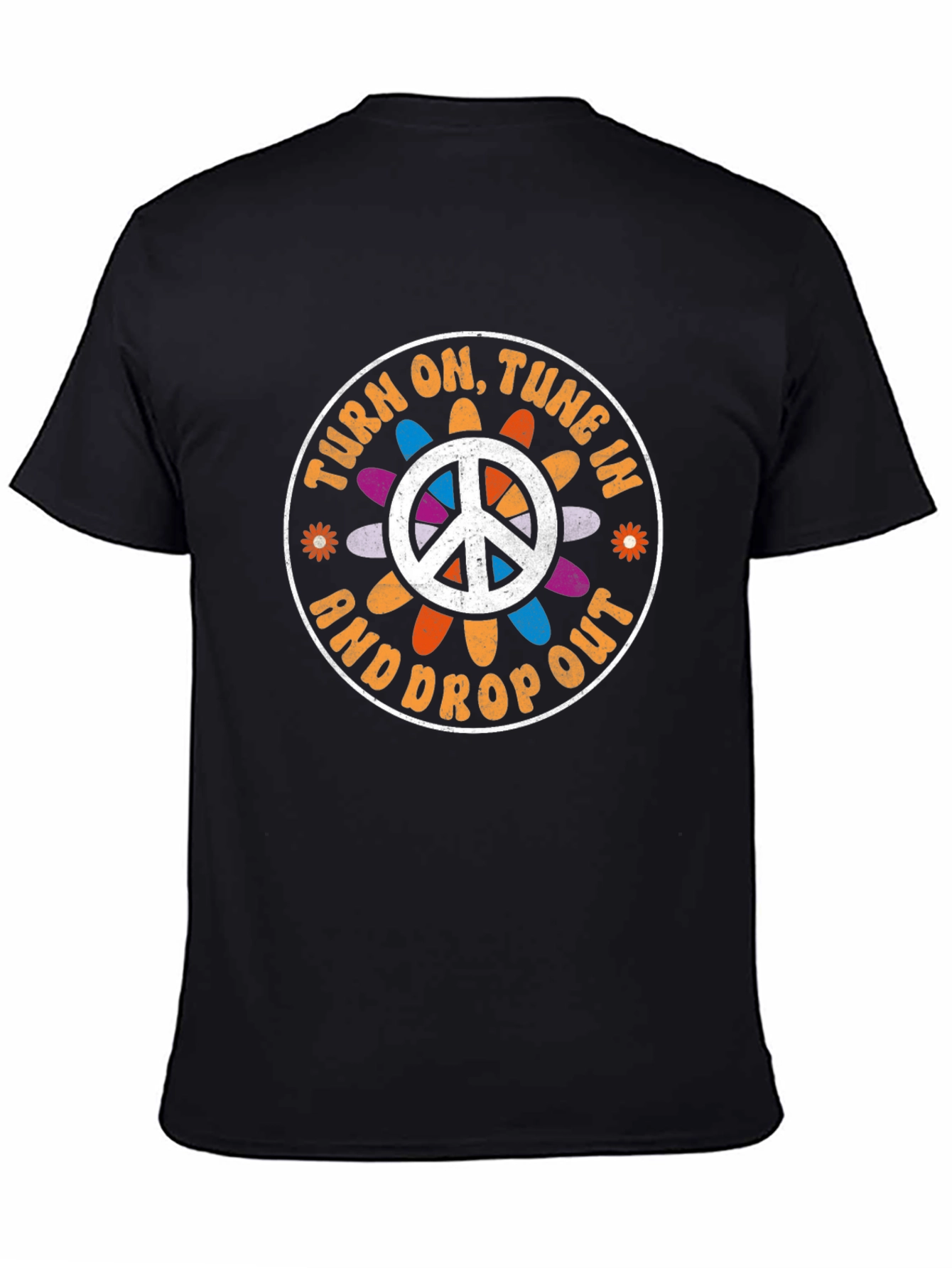 Turn On Tune In T-Shirt Retro Peace Sign - 4
