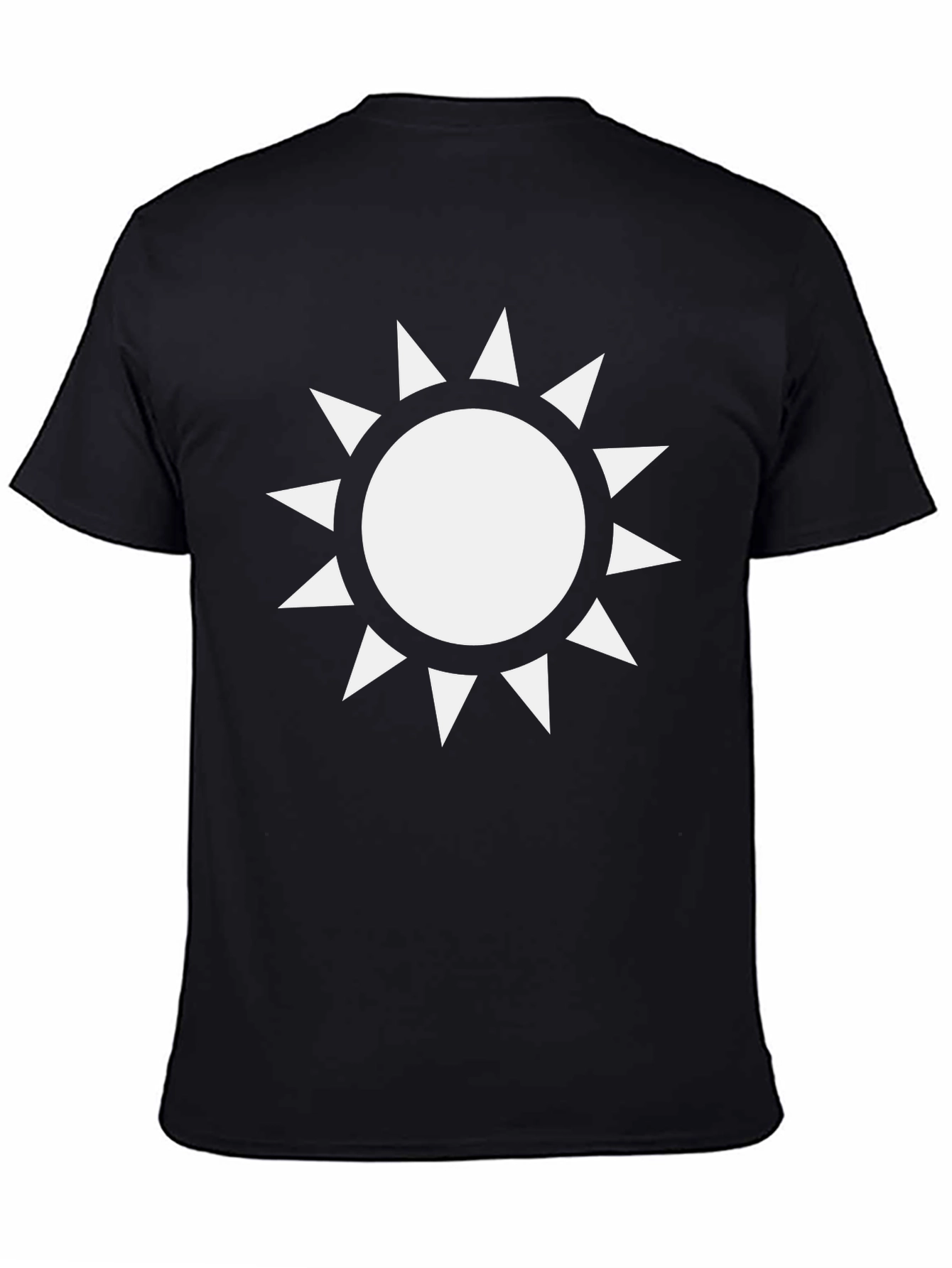Black Sunburst Graphic T-Shirt - Stylish Casual Wear view 4