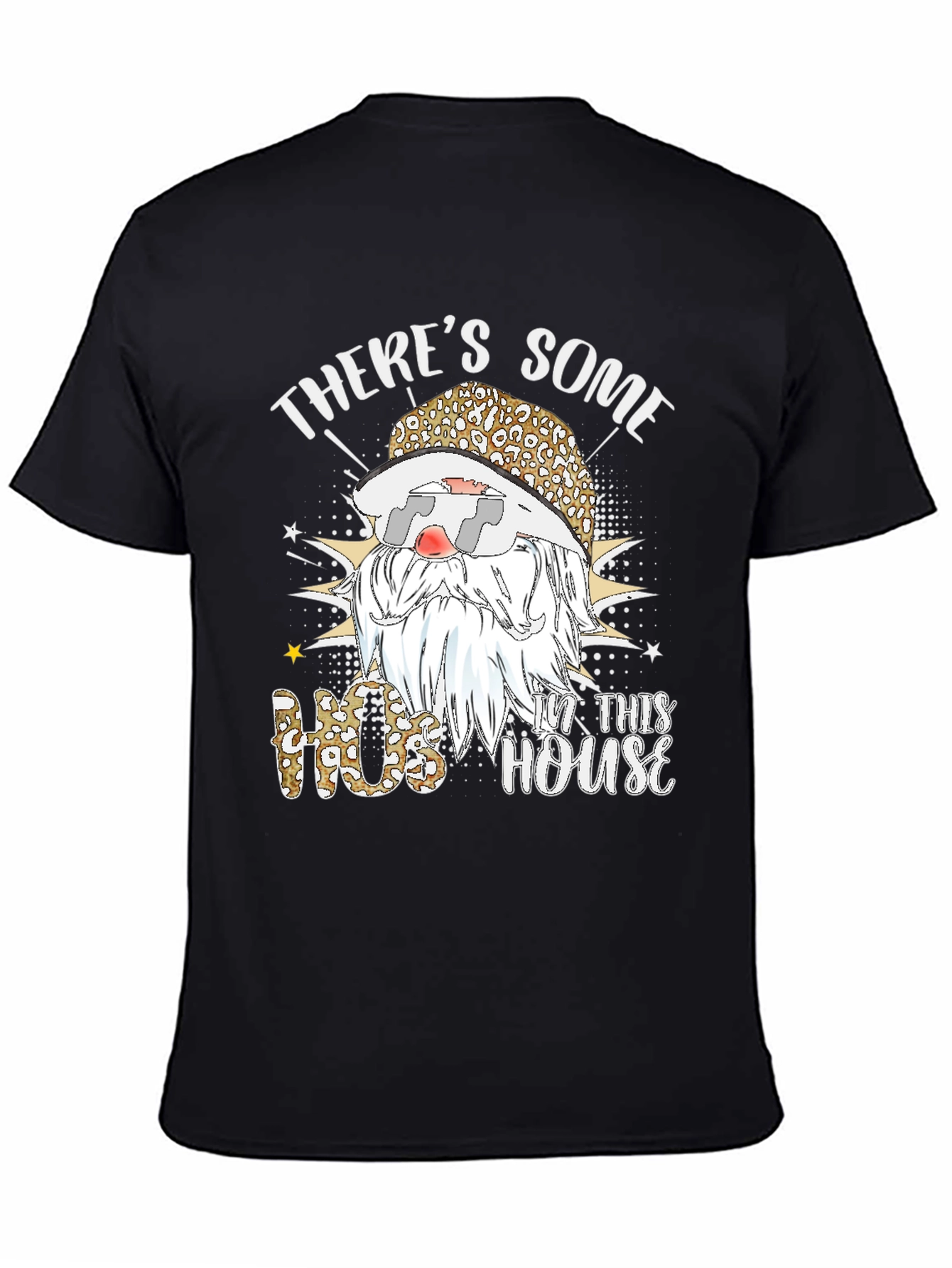 Black There's Some Hos In This House Graphic Tee view 4