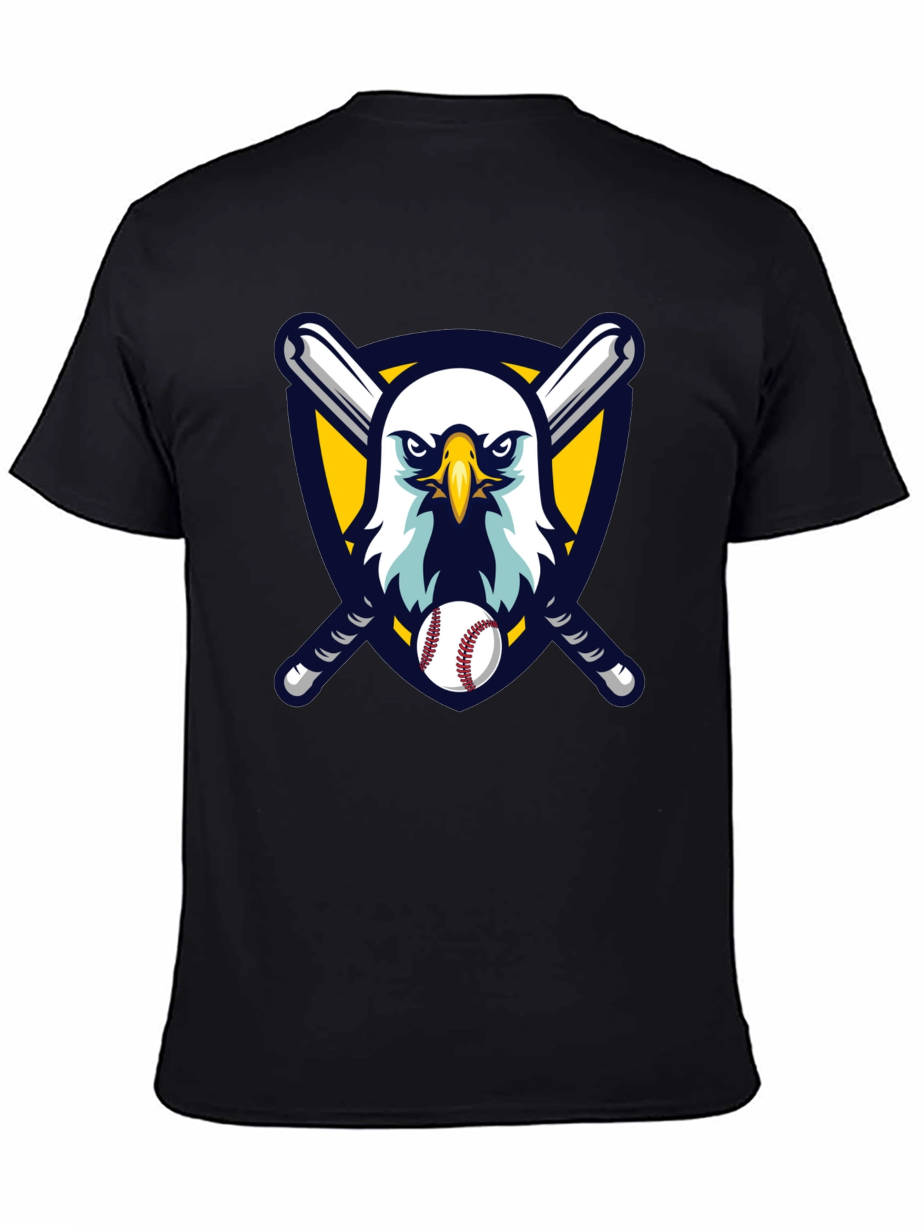 Black Eagle Baseball T-Shirt view 4