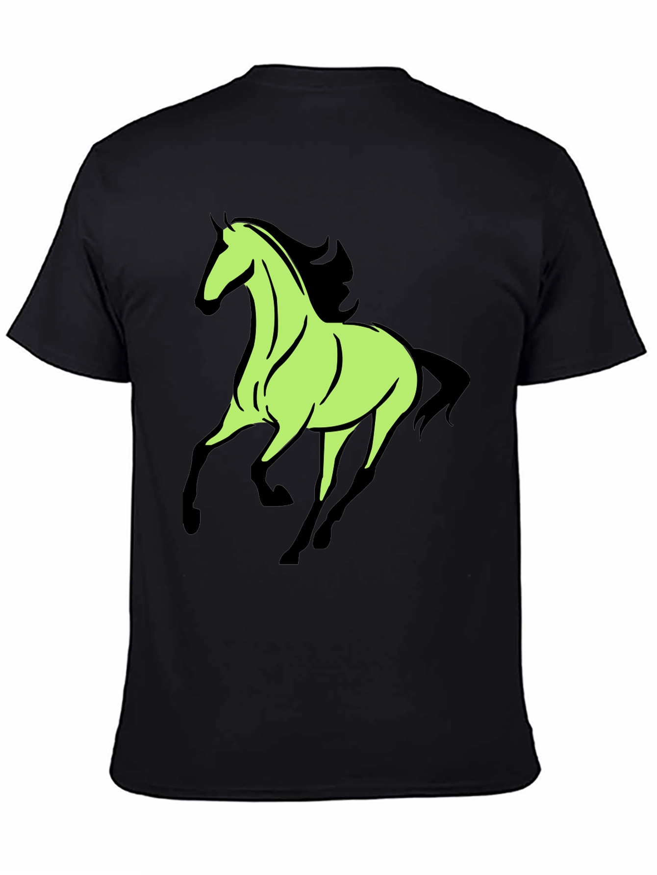 Black Horse Graphic Tee - Black view 4