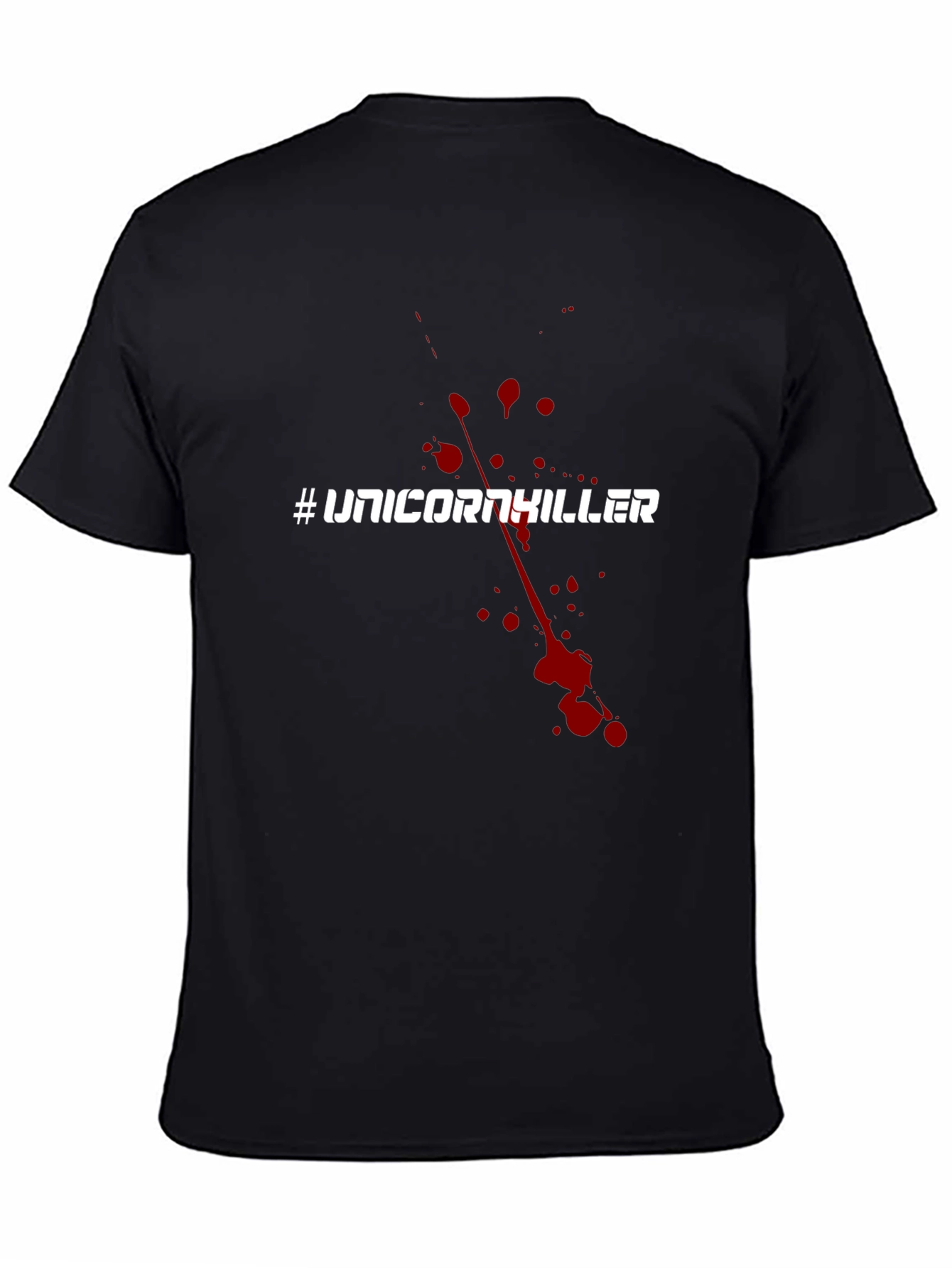 Black Unicorn Killer T-Shirt - Bold Graphic Tee view 4