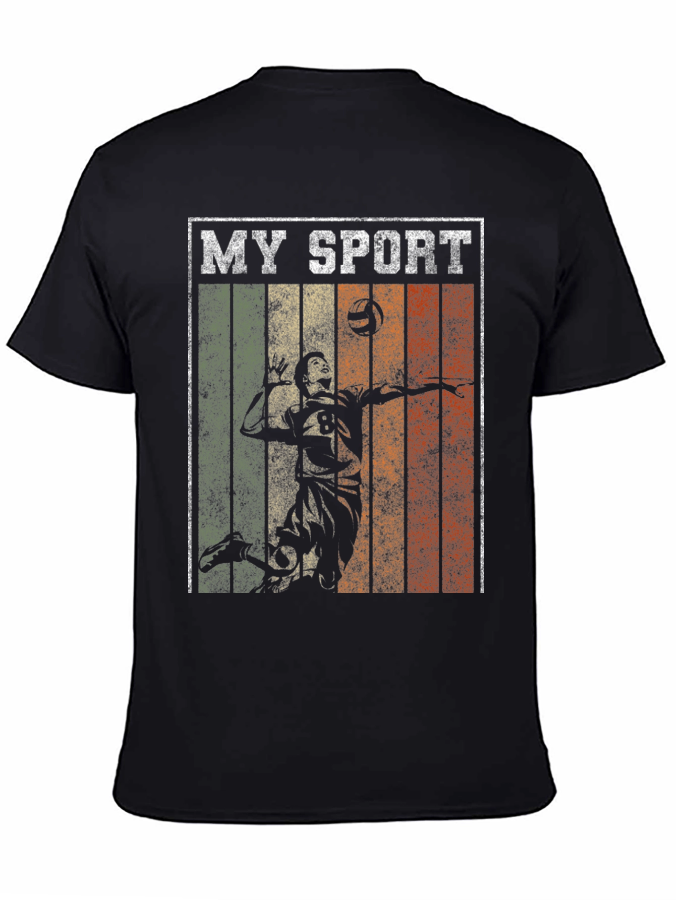 Black My Sport Volleyball Graphic Tee view 4
