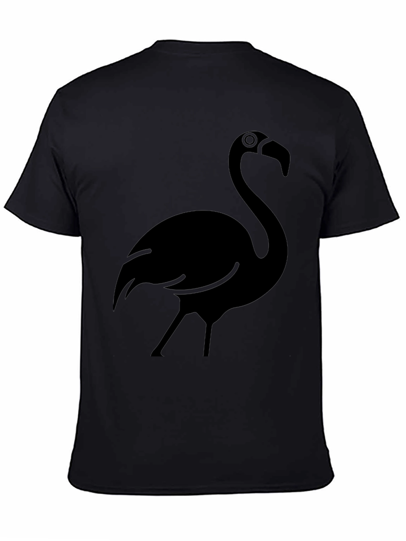 Black Black Flamingo Graphic Tee - Casual Style view 4
