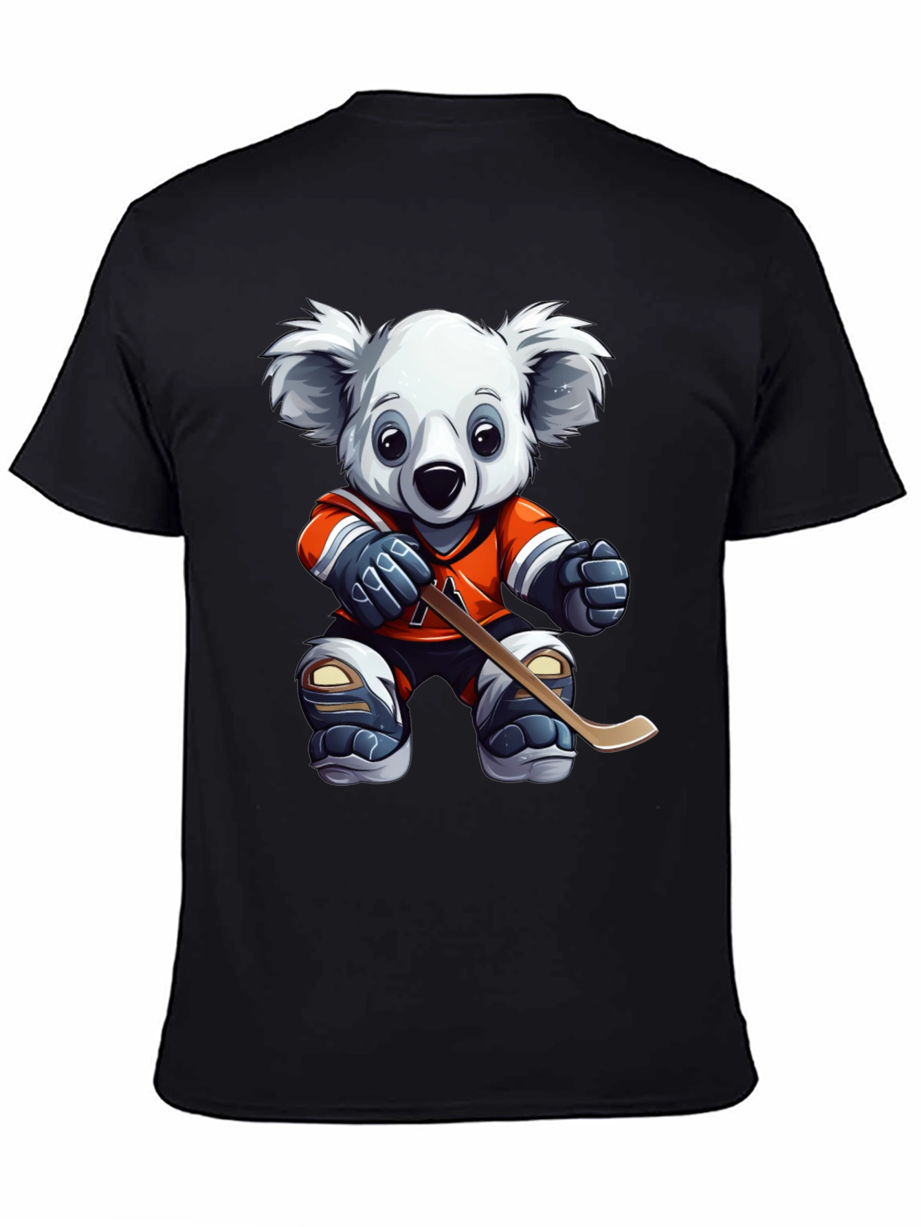 Koala Hockey Player Graphic Tee - Black - 4