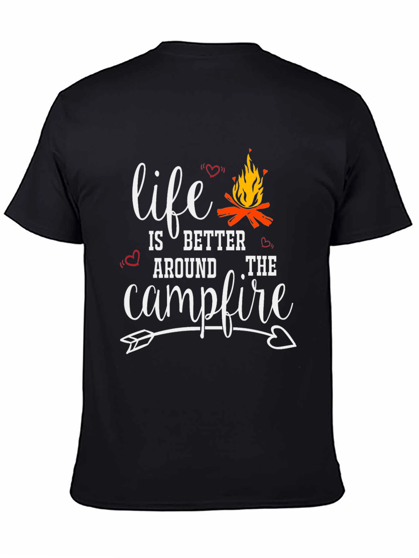 Black Life is Better Around the Campfire Graphic Tee view 4