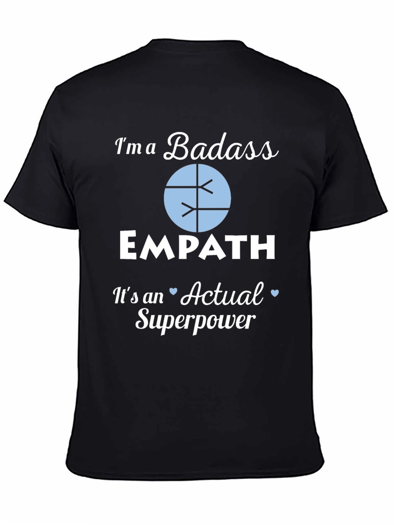 Black Badass Empath Superpower T-Shirt - Unisex view 4