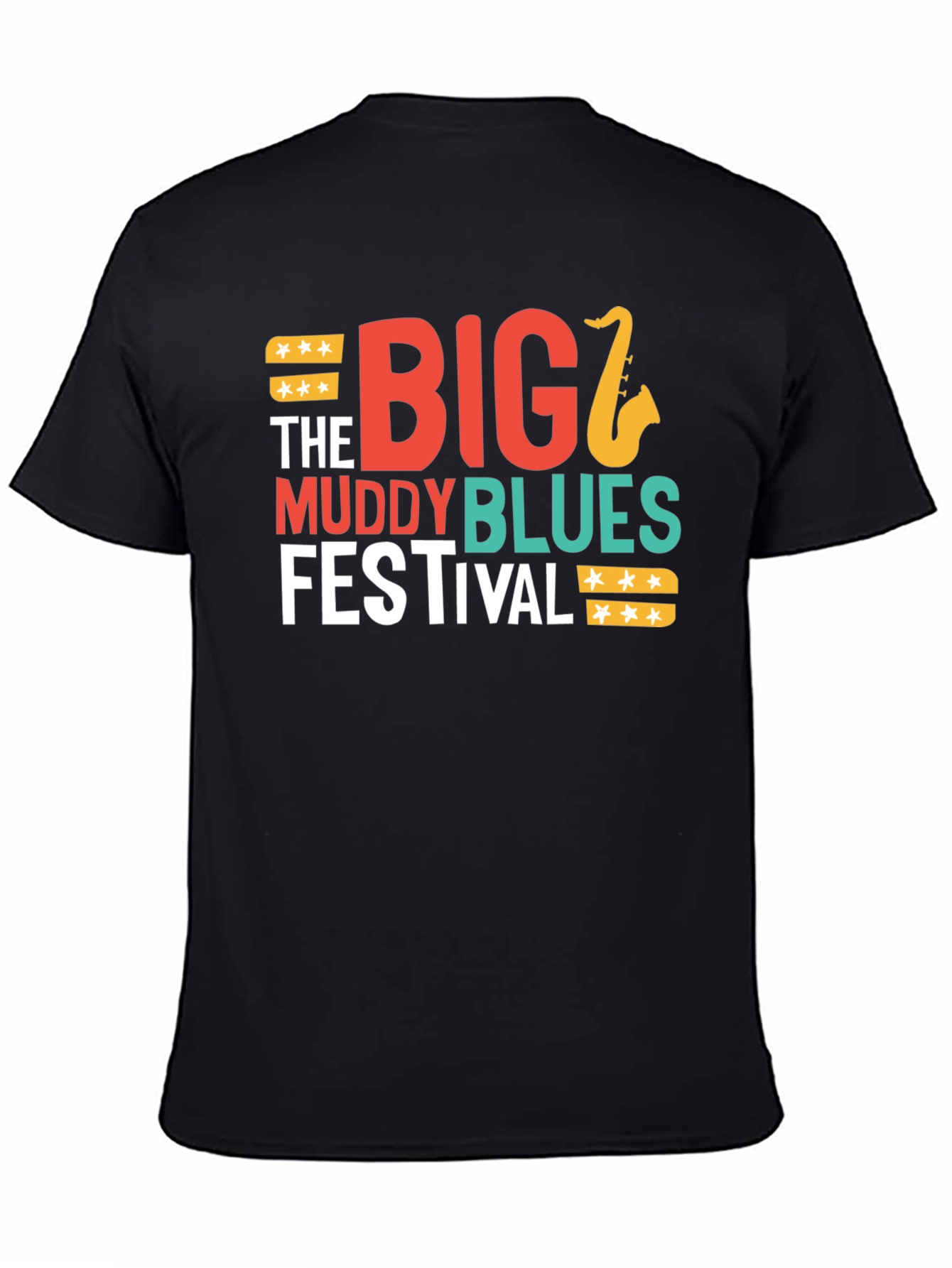 Black Big Muddy Blues Festival Graphic Tee view 4
