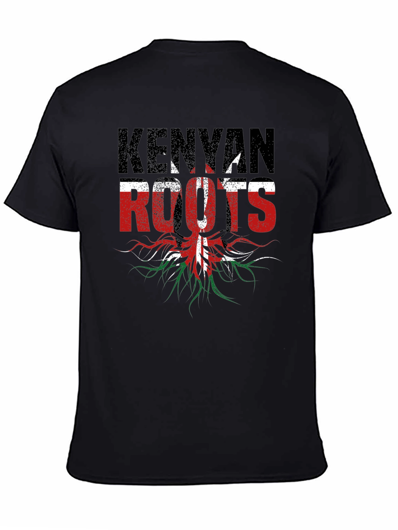 Kenyan Roots T-Shirt - Black Graphic Tee - 4