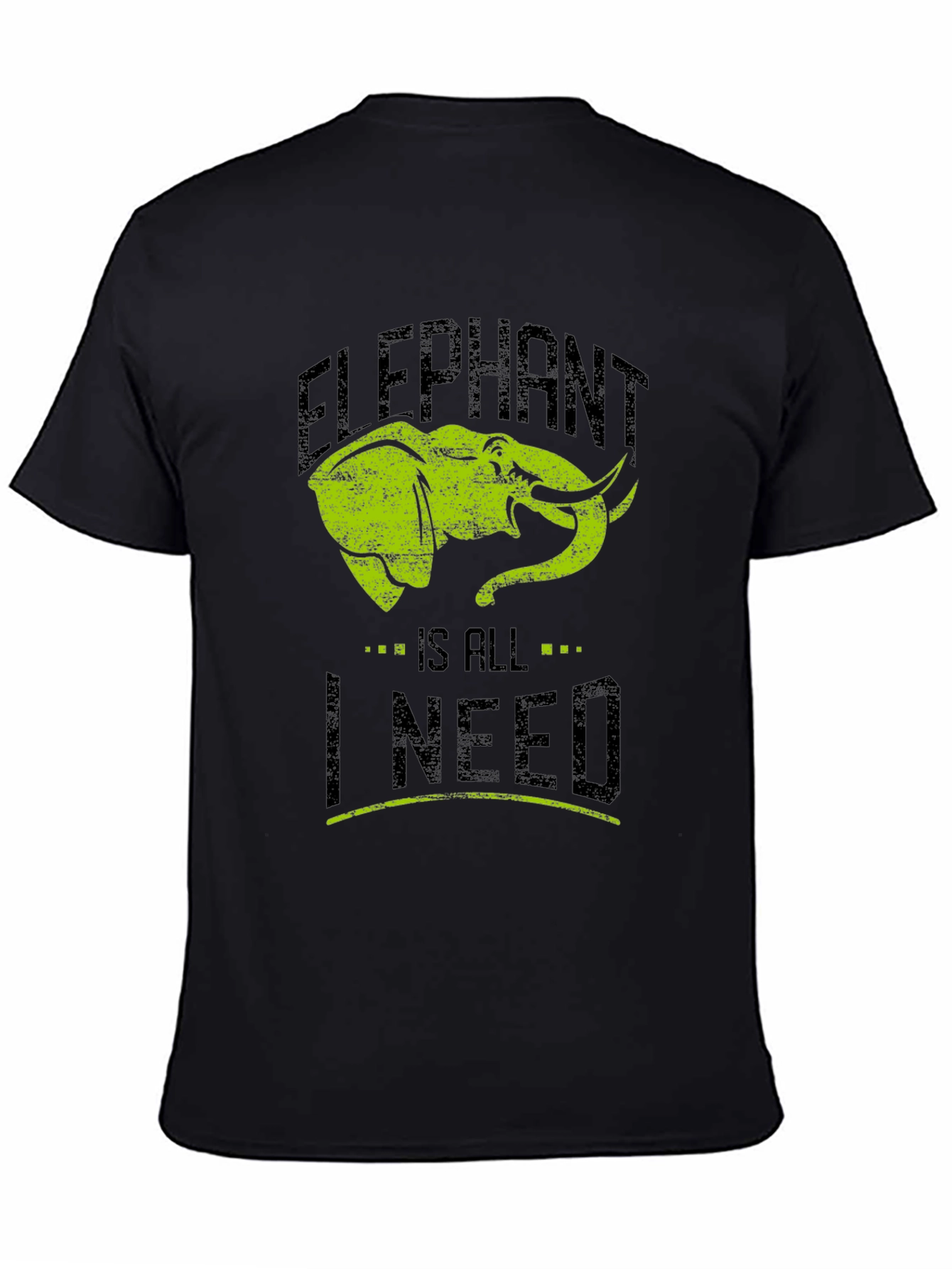 Black Elephant Is All I Need Graphic T-Shirt view 4