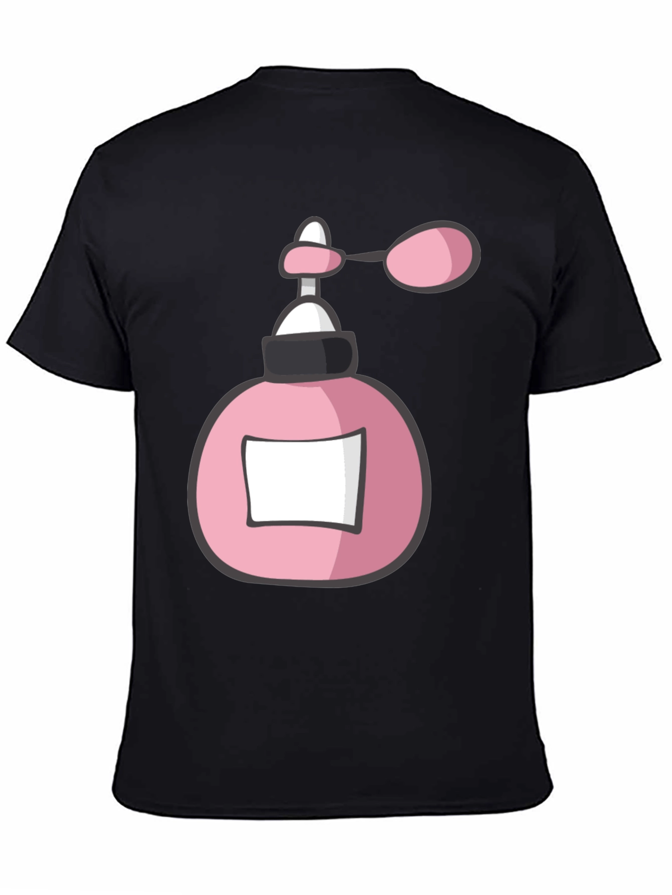 Black Pink Perfume Bottle Graphic Tee view 4
