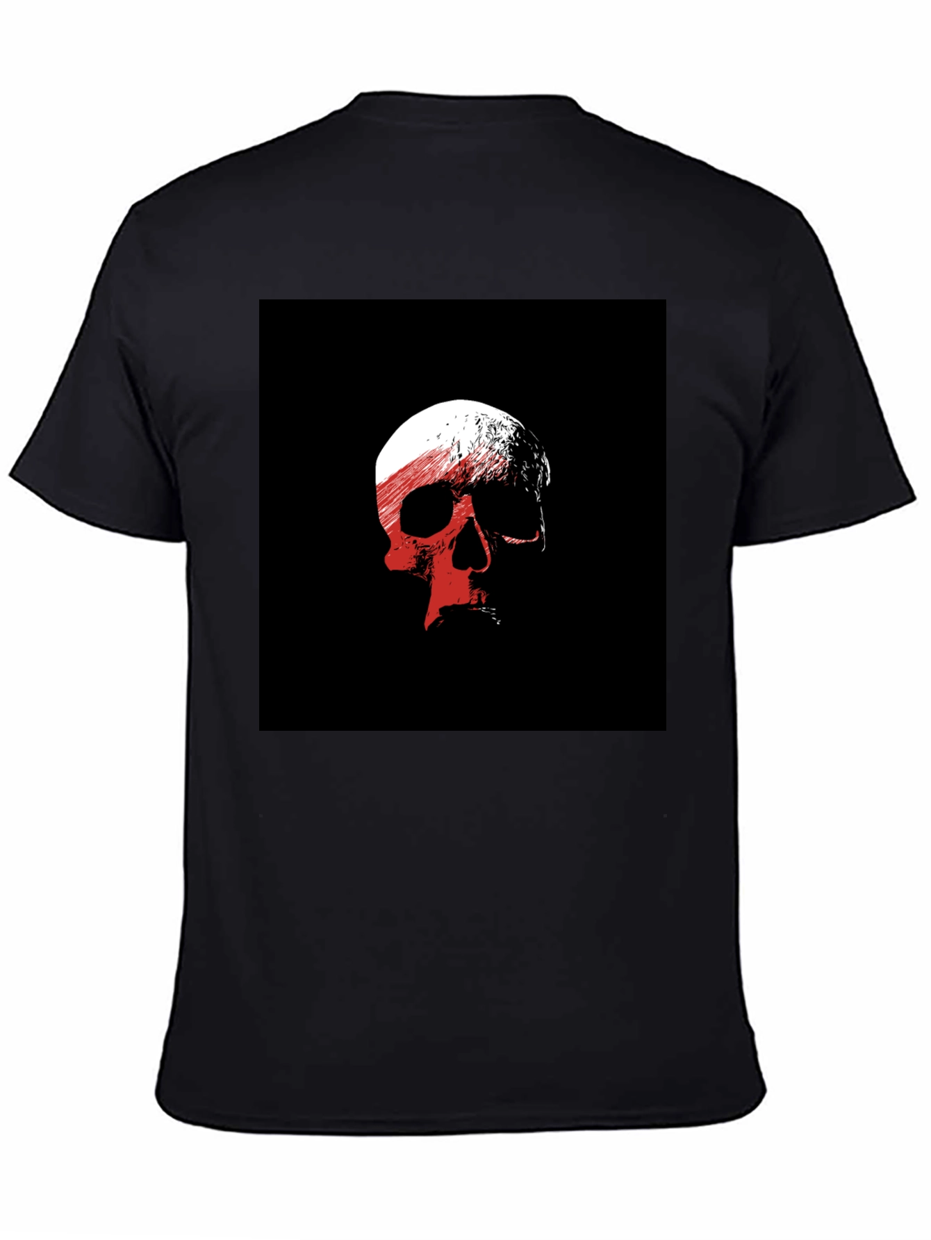 Skull Graphic Black T-Shirt - Edgy Casual Wear - 4