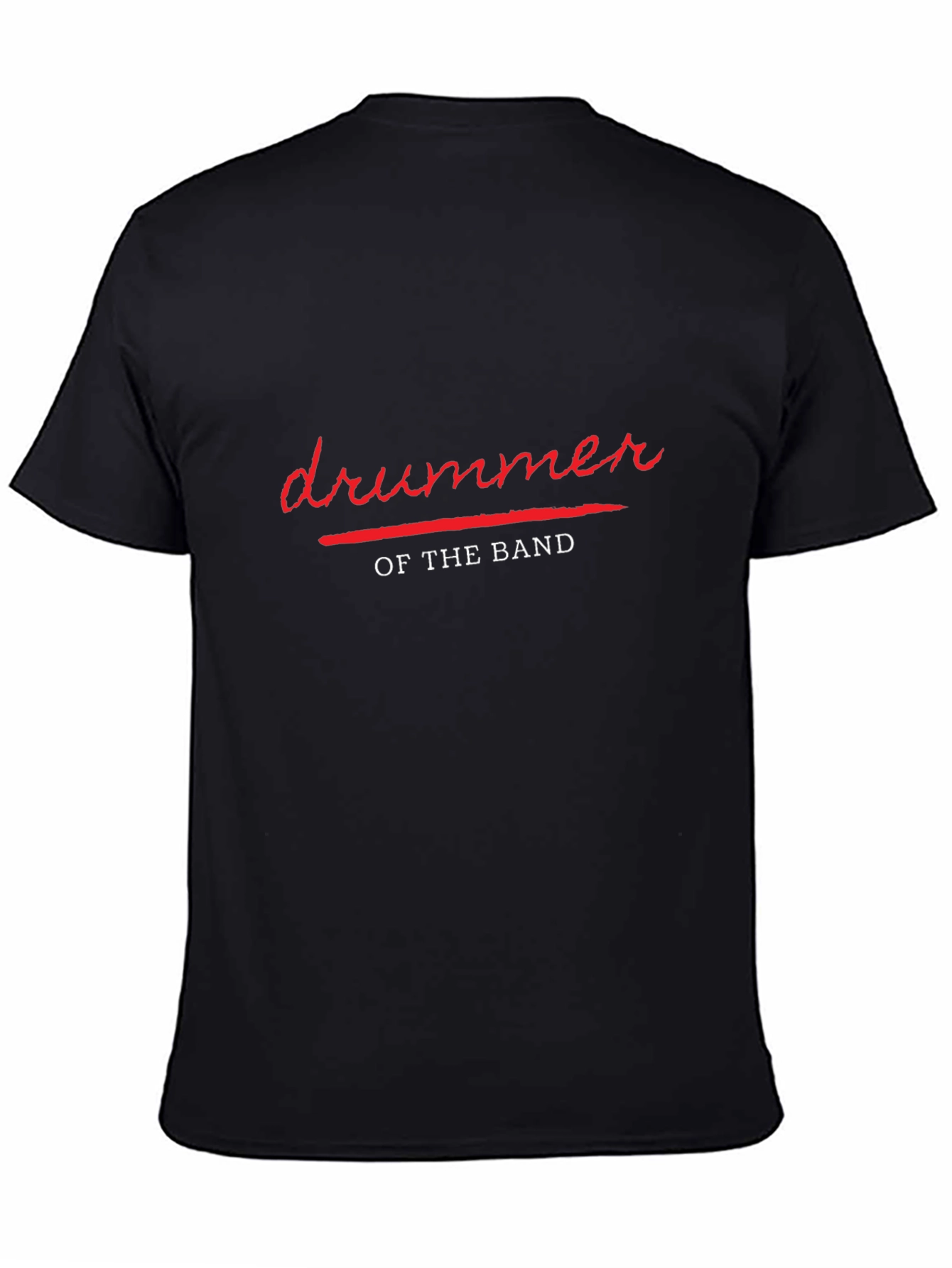 Black Drummer of the Band - Black T-Shirt view 4