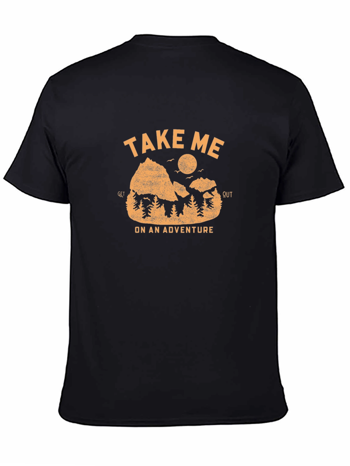 Black Adventure Awaits: 'Take Me Out' Graphic Tee view 4